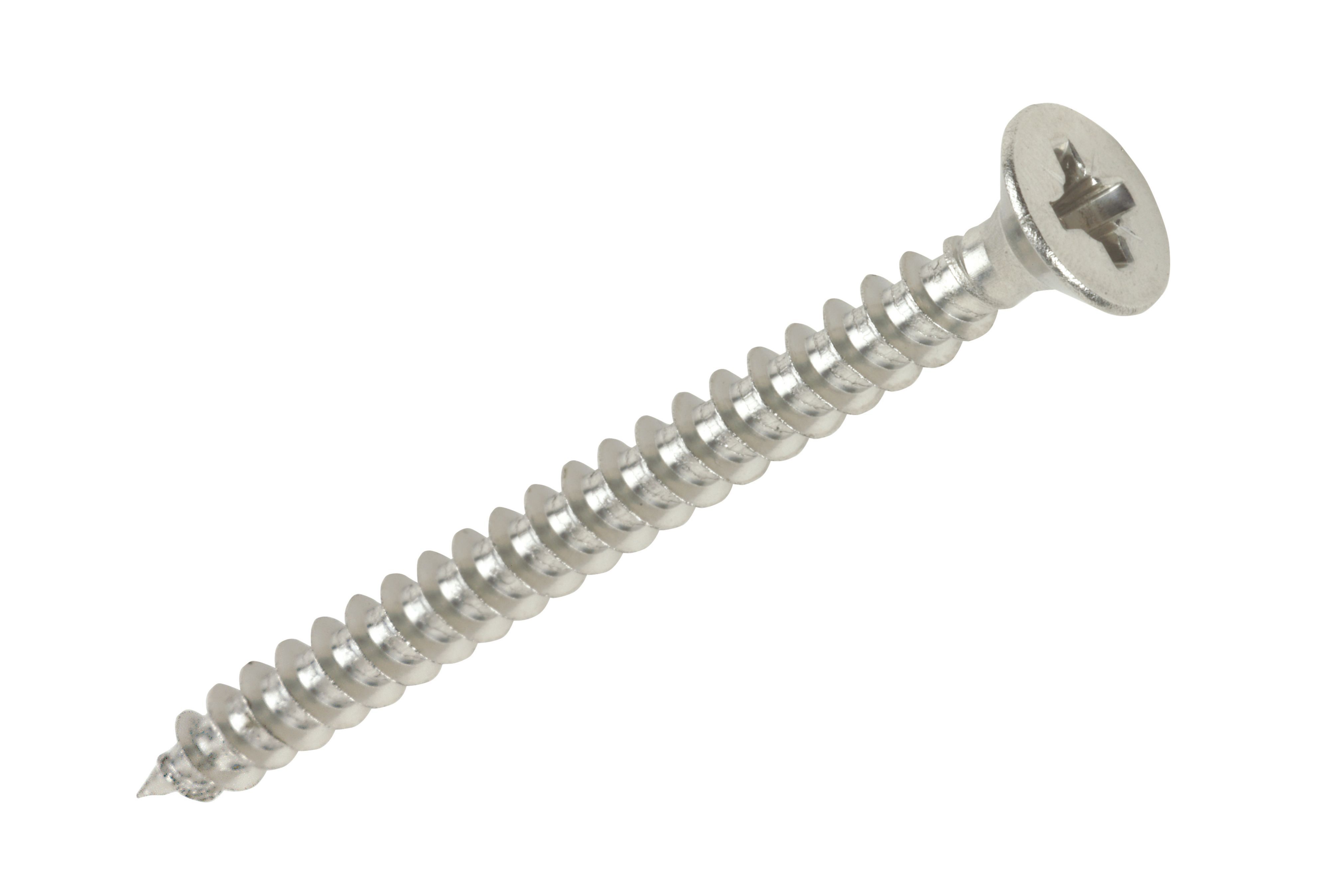 Ultra Screw A2 Stainless steel Woodscrew (Dia)3.5mm (L)40mm, Pack of