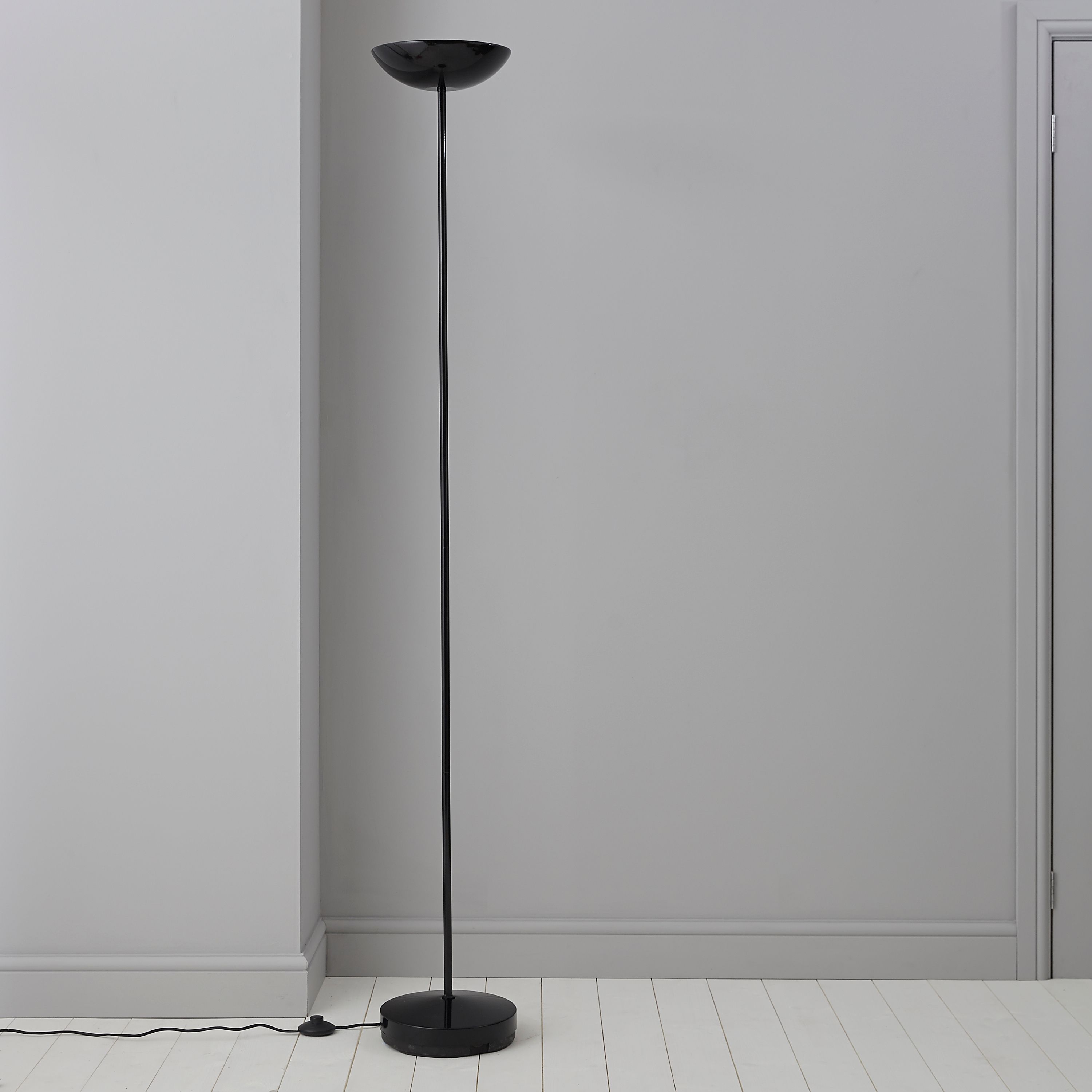 Black Uplighter floor lamp 