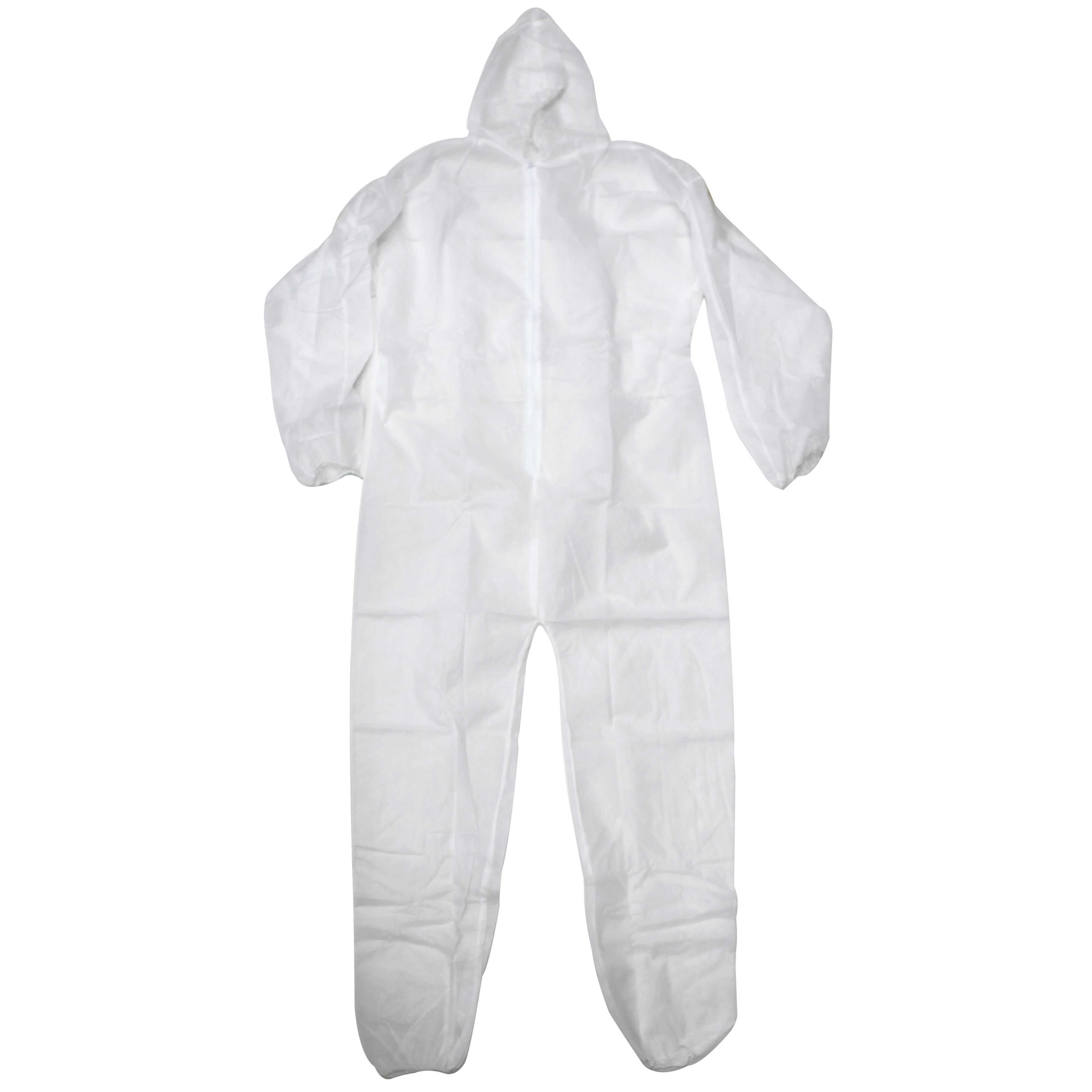 Diall White Disposable Coverall Large Departments TradePoint