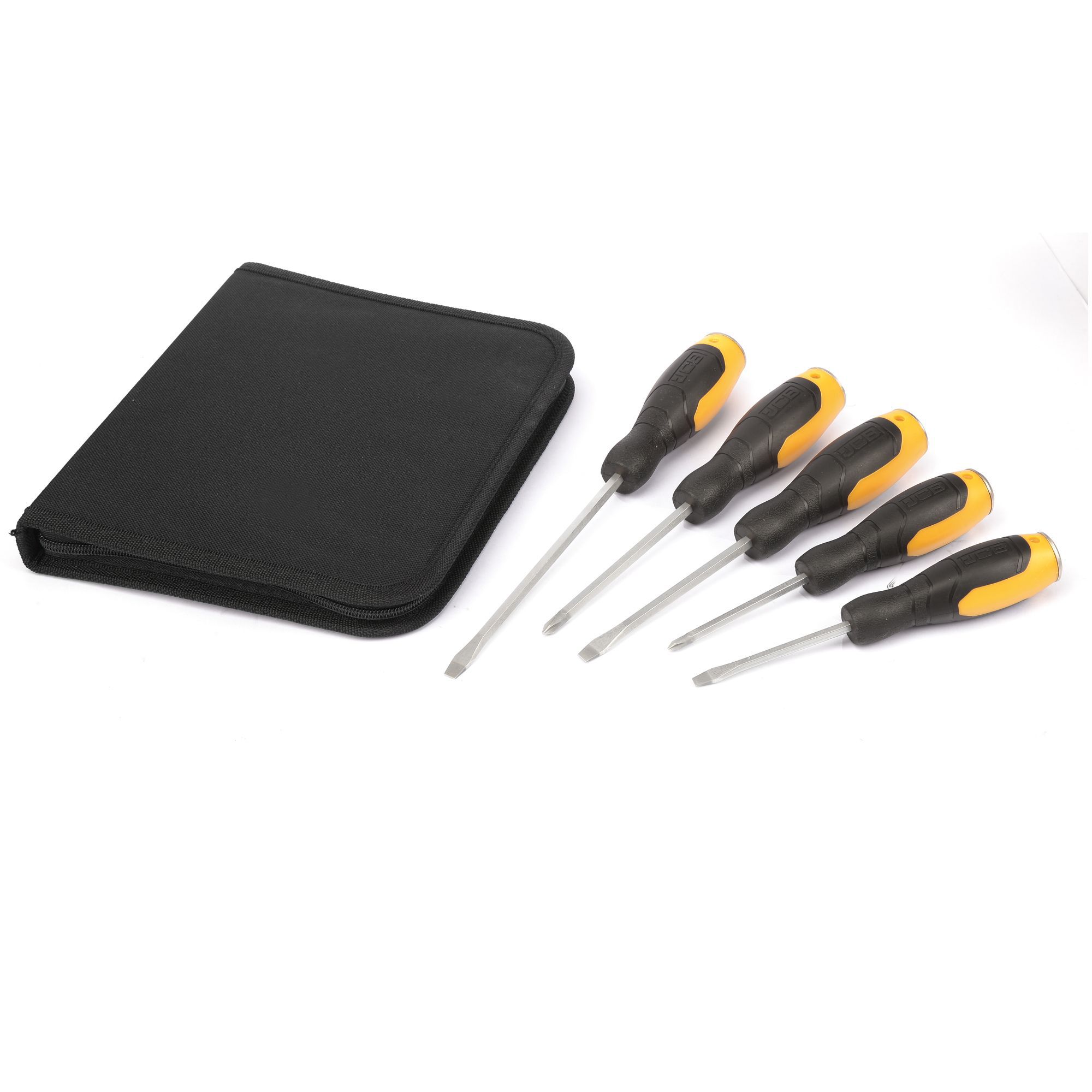 JCB 5 Piece Mixed Screwdriver Set Departments DIY at B&Q