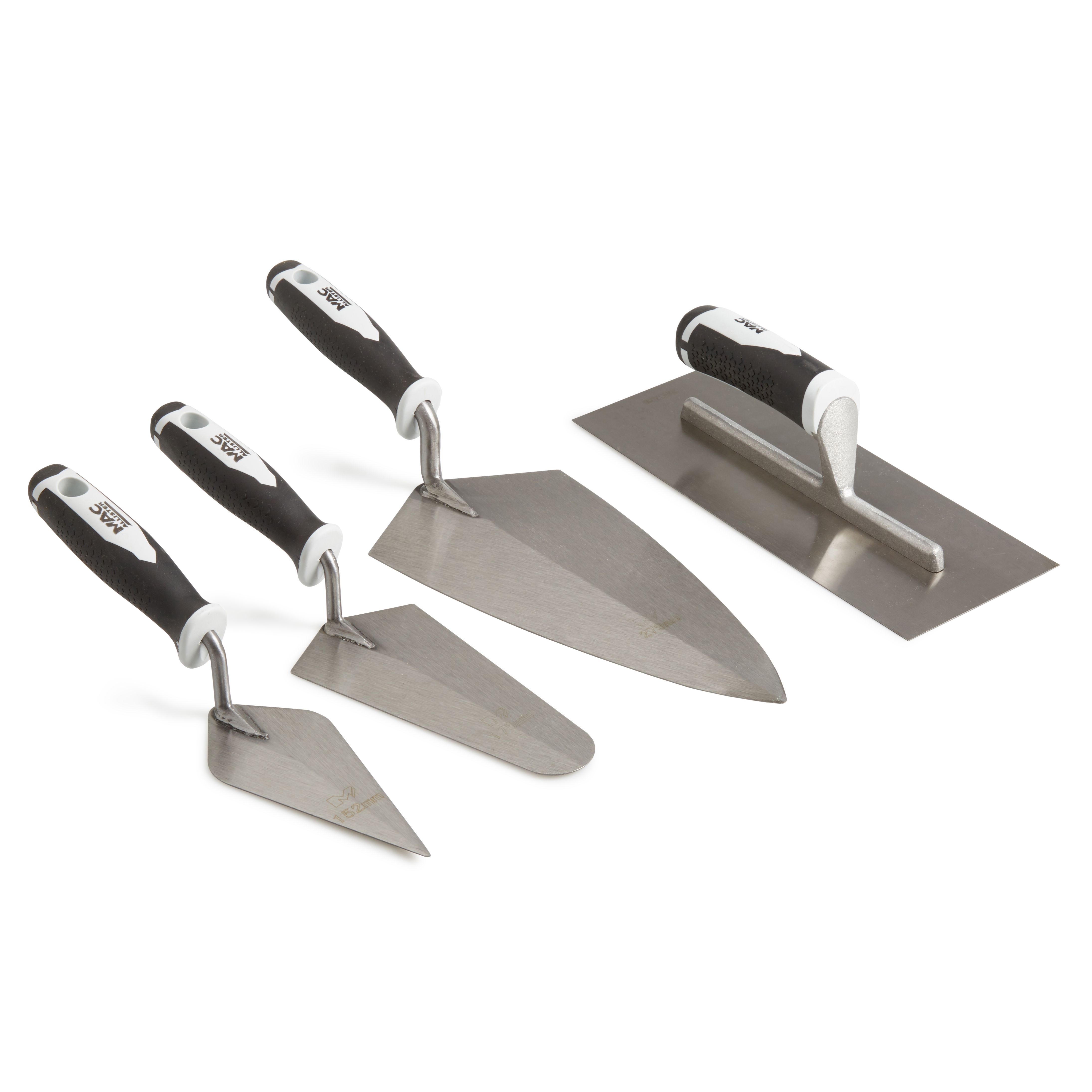 Mac Allister Plastering Trowel Set of 4 Departments DIY at B&Q