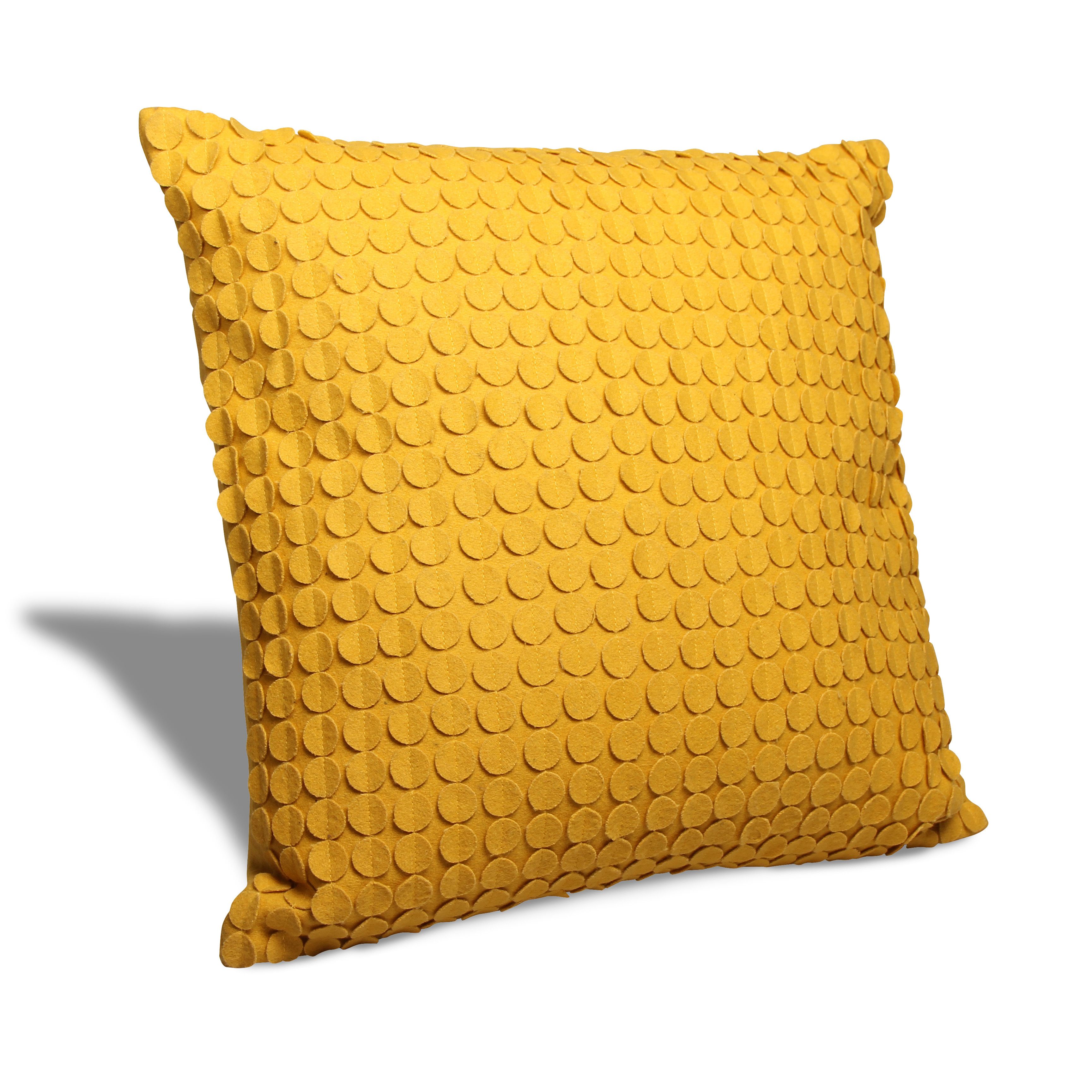 Ostra Patach Work Mustard Cushion | Departments | DIY at B&amp;Q