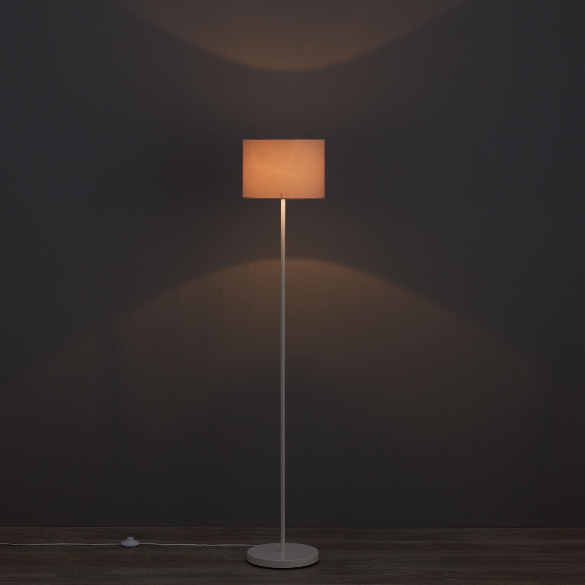 Glennon White Floor lamp base Departments DIY at B&Q