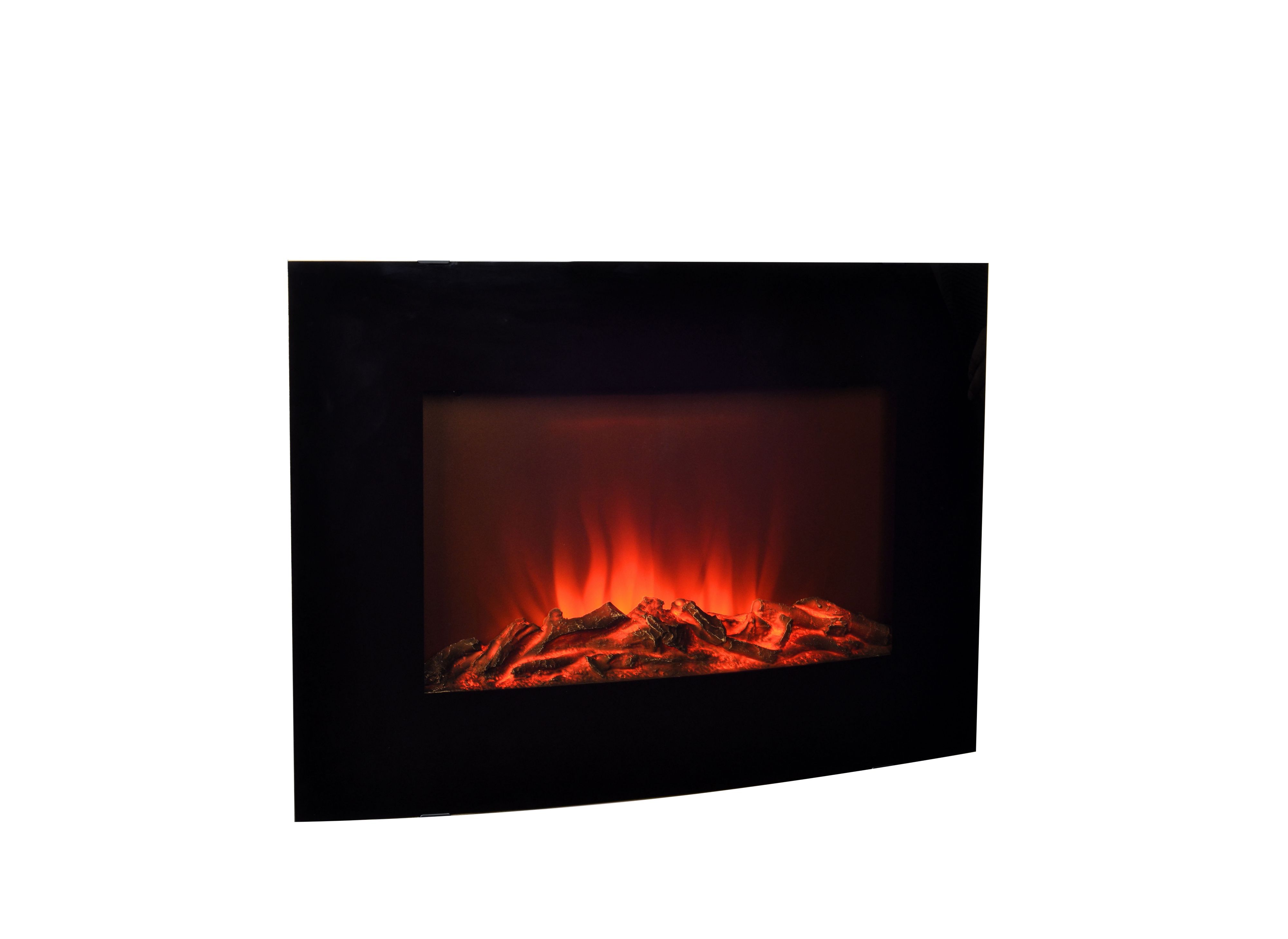 Blyss Standard Black Remote Control Wall Hung Electric Fire Departments Diy At Bandq 1065