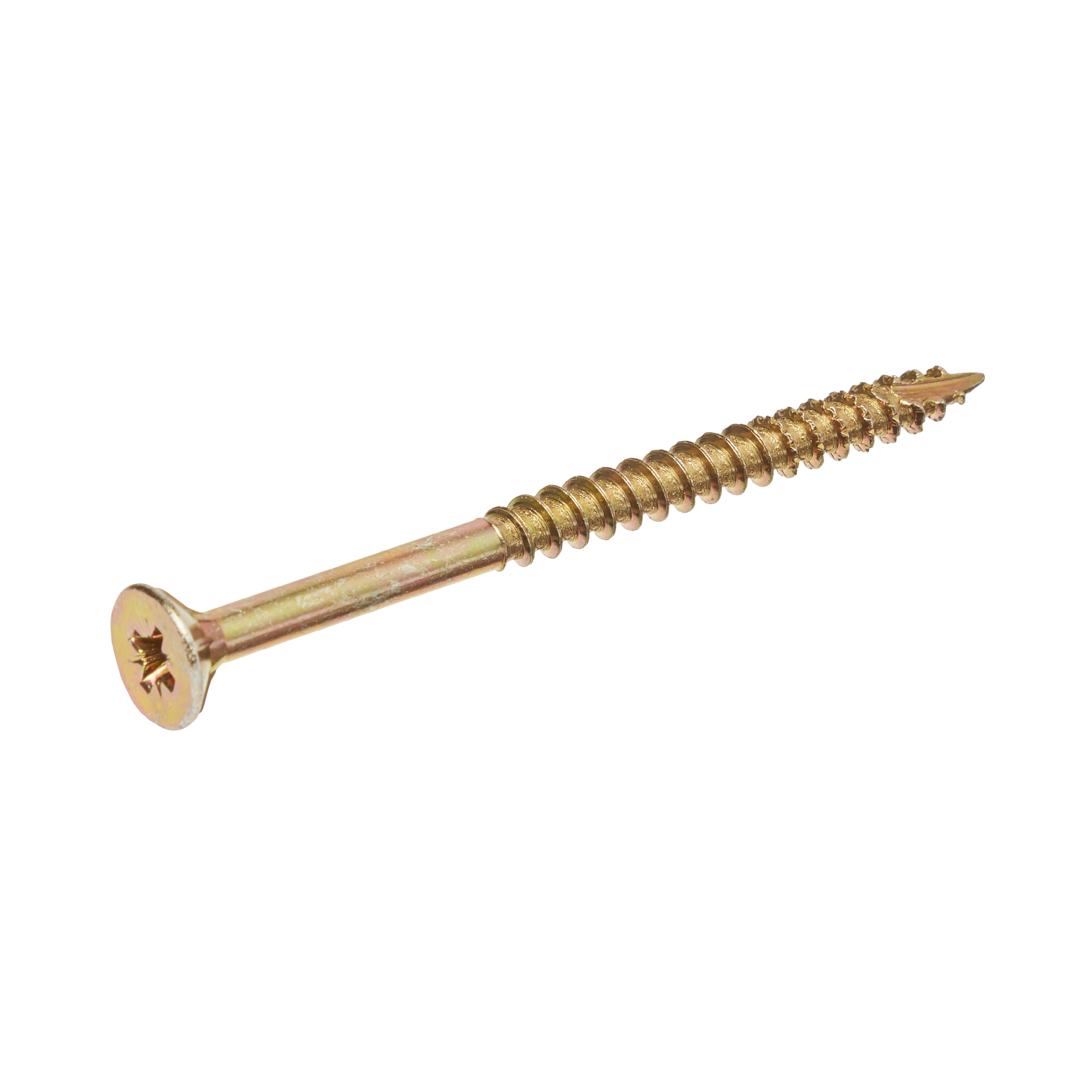 Goldscrew Plus Zincplated Carbon steel Woodscrew, Pack of 1400