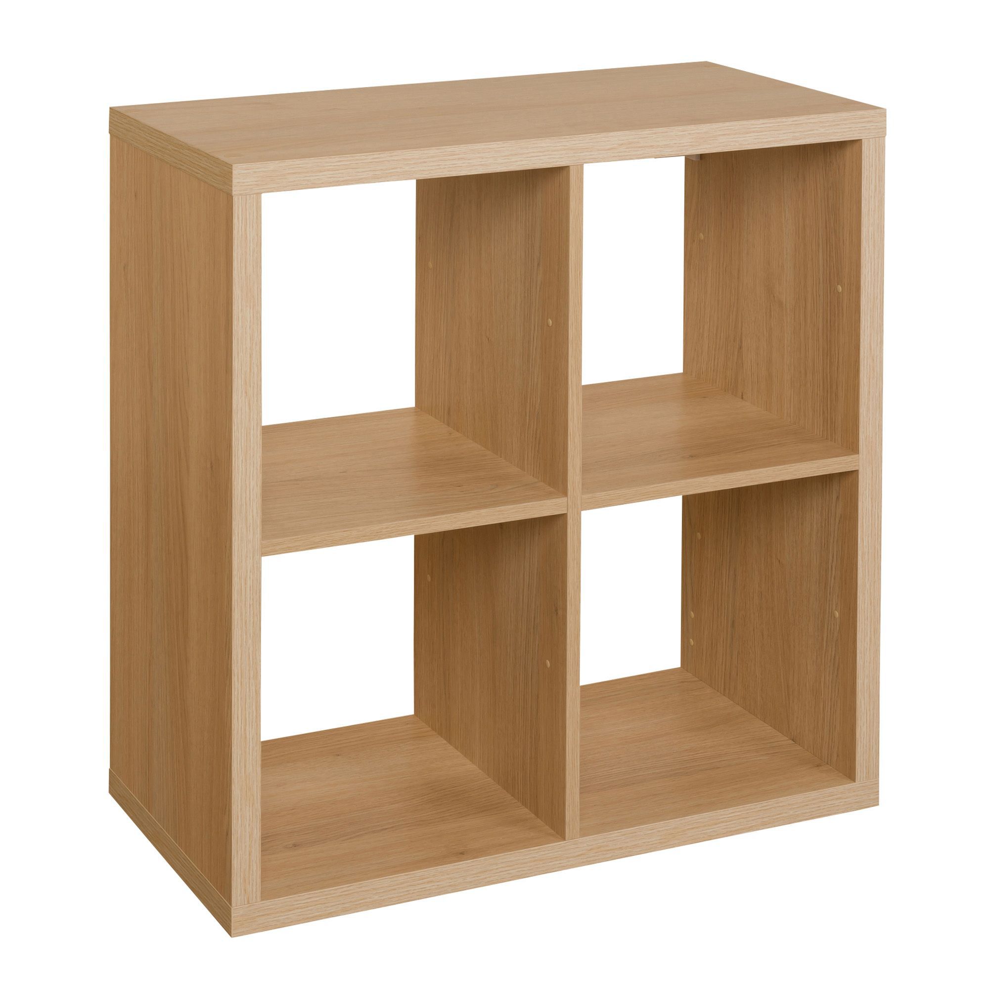 Form Mixxit Oak Effect 4 Cube Shelving Unit (H)740mm (W 