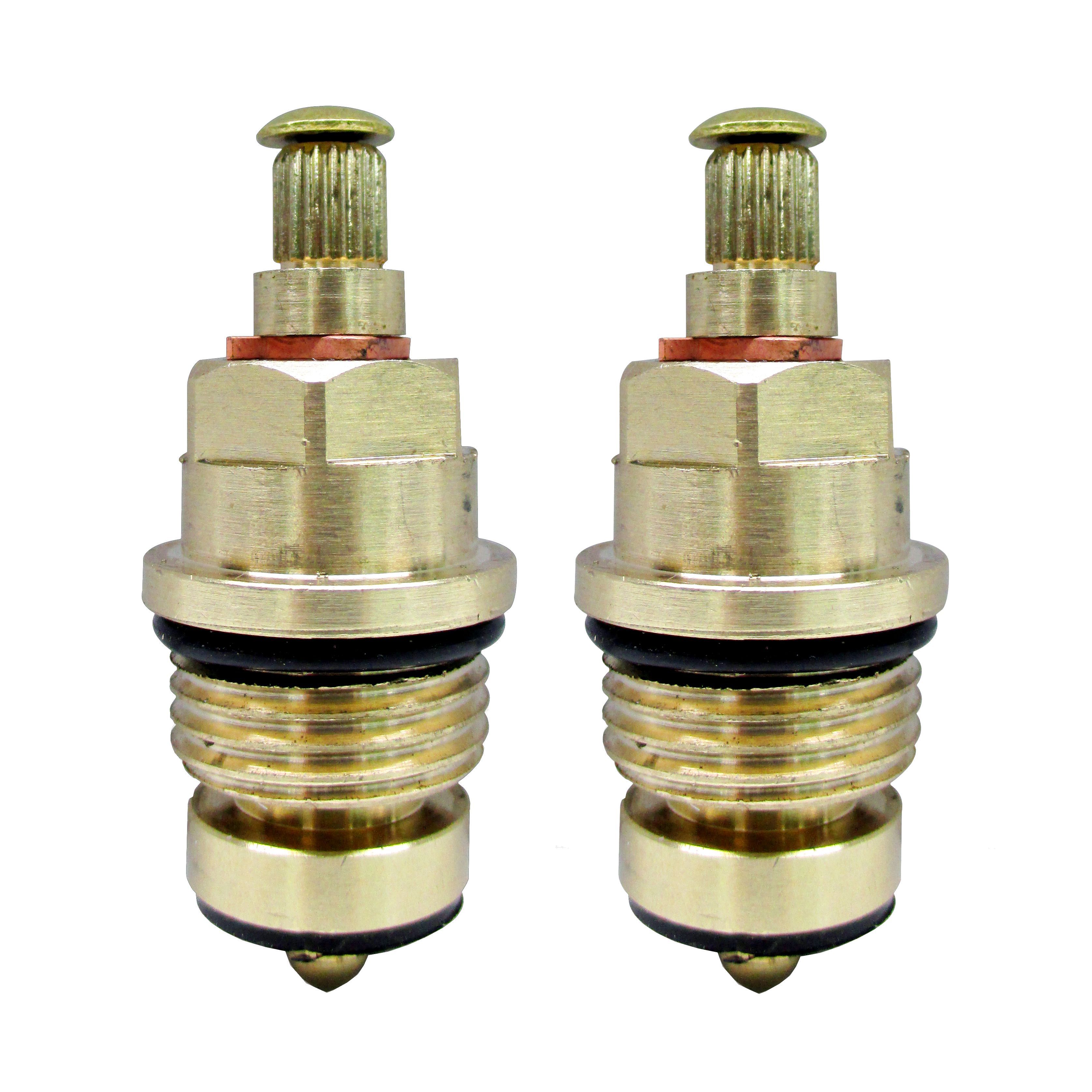 Brass Tap Gland with Rubber Seal (Thread)1/2" (Dia)8mm, Set of 2