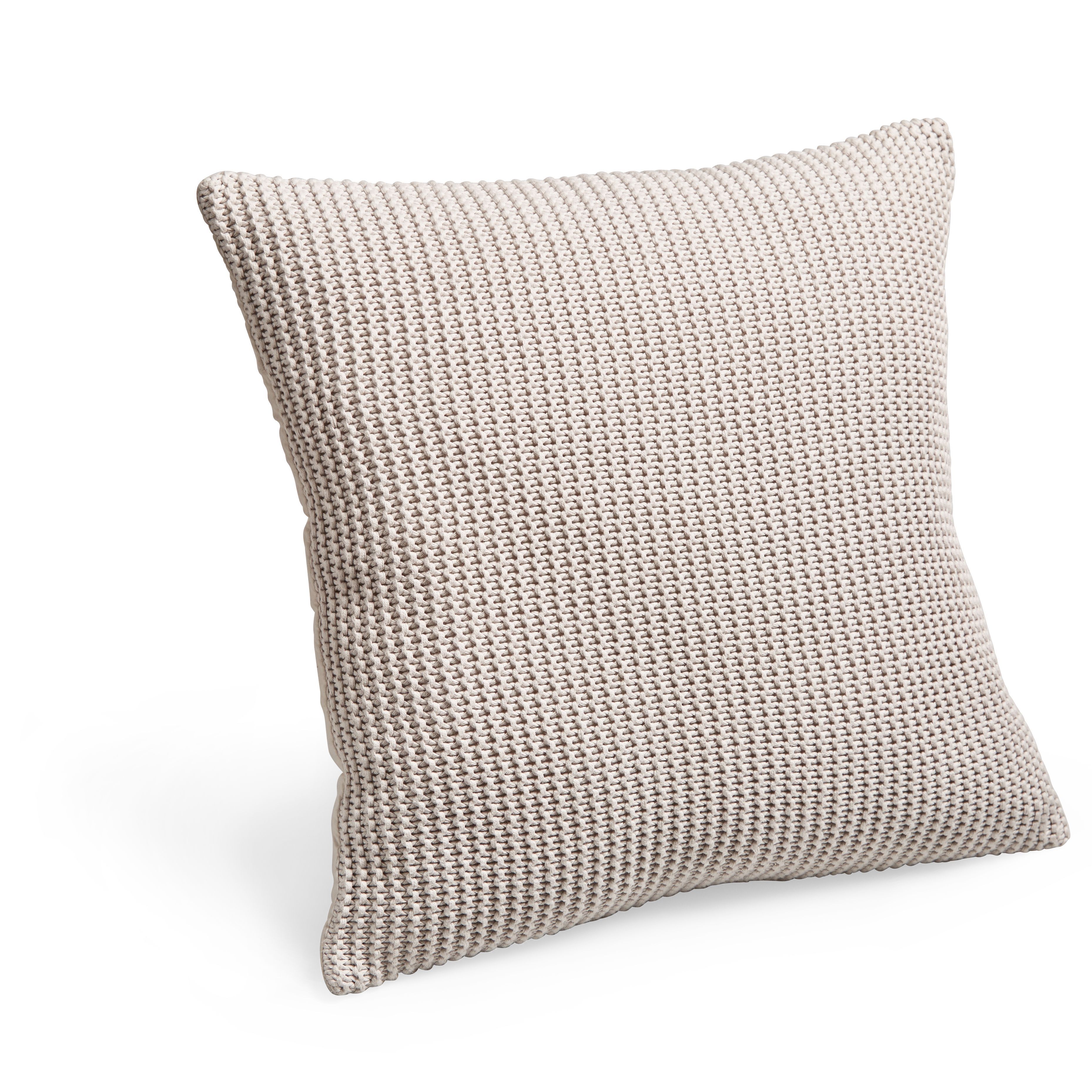 Knitted Grey Cushion | Departments | DIY At B&Q