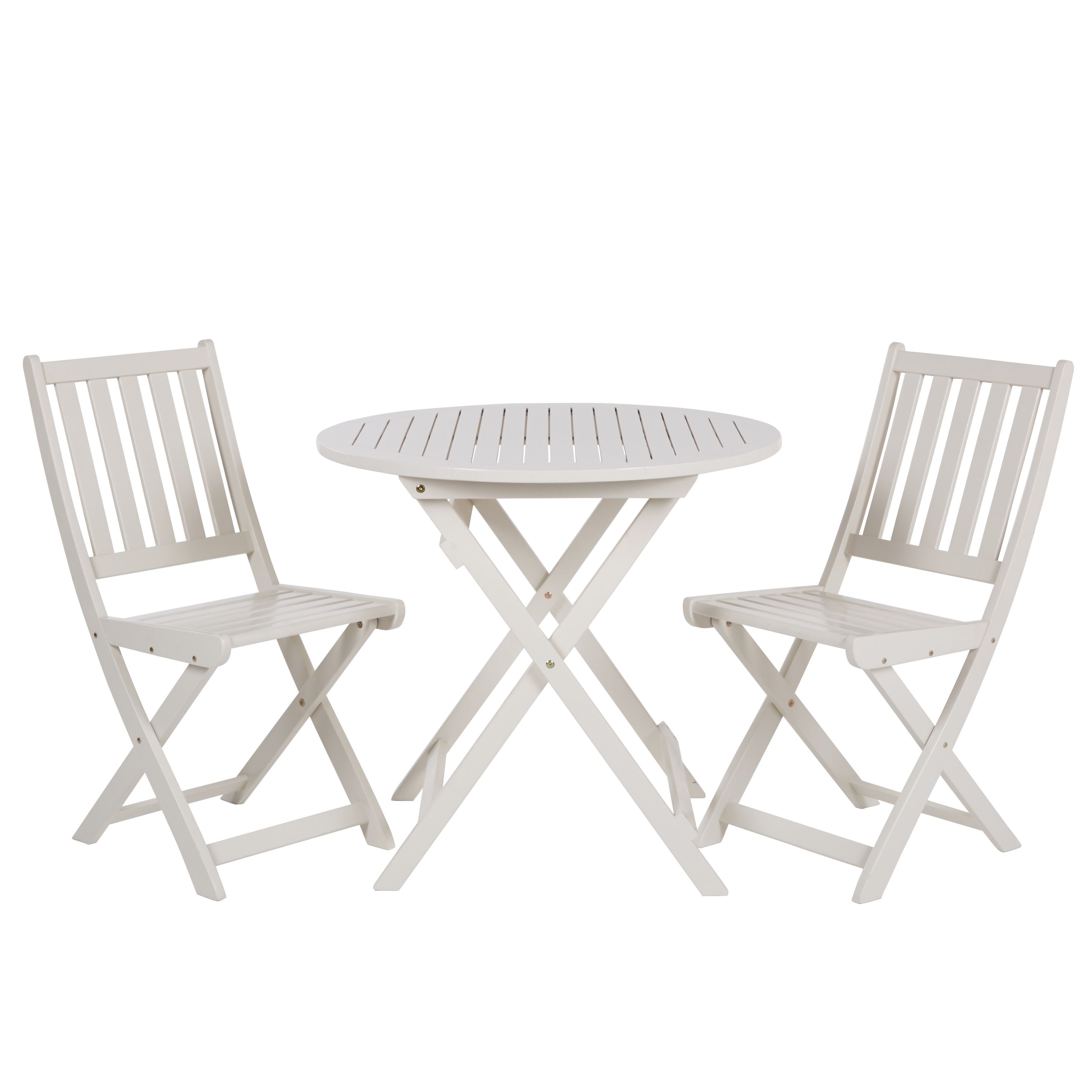 Rosa Wooden 2 Seater Bistro Table & Chairs | Departments | DIY at B&Q