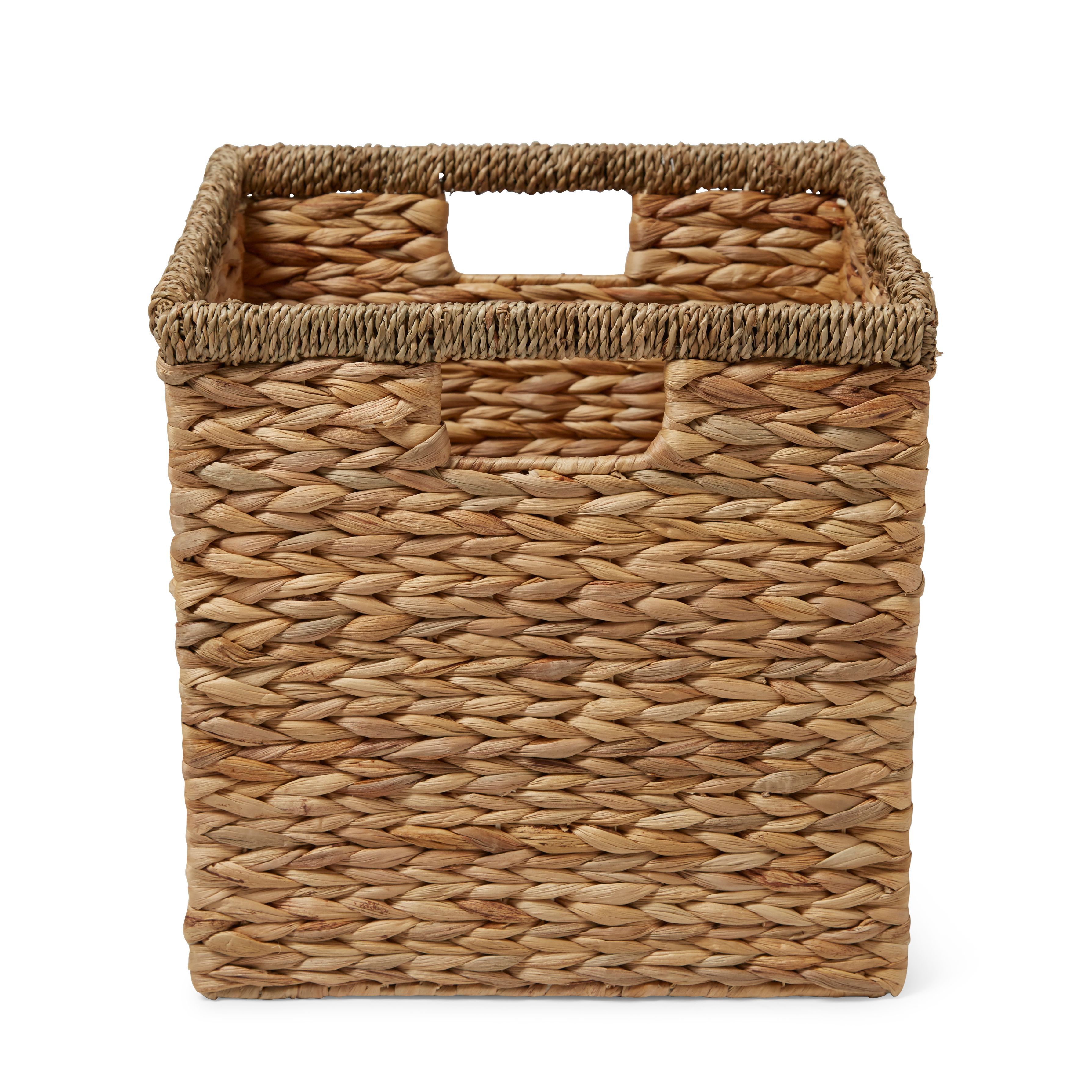 Mixxit Water hyacinth & seagrass Storage basket Departments DIY at B&Q