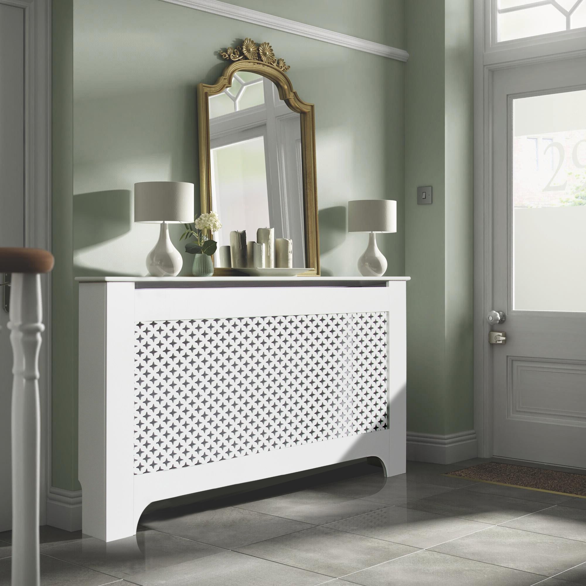 Richmond Large White Painted Radiator Cover Departments ...