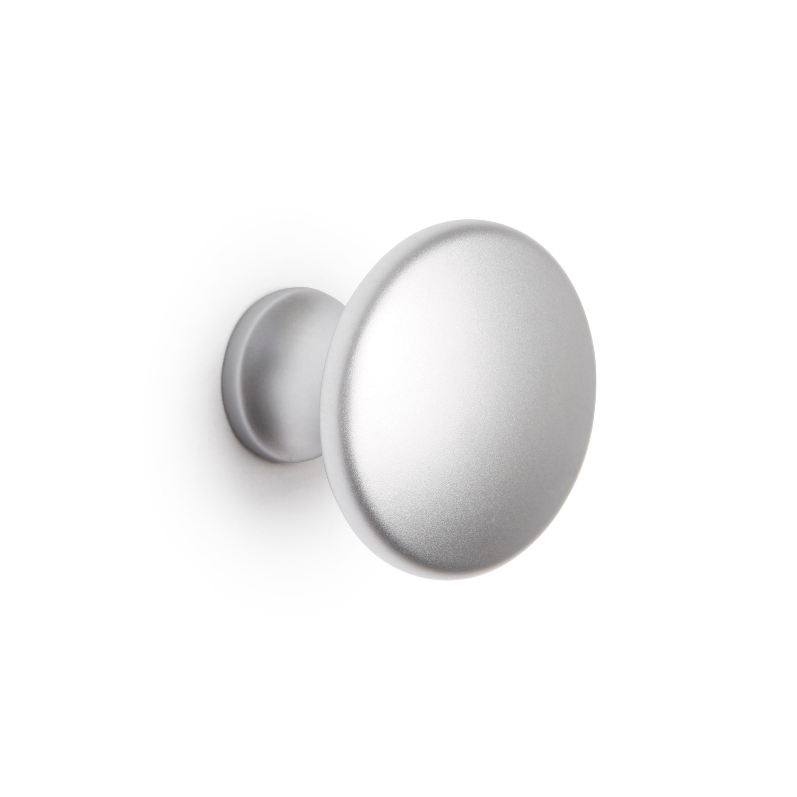 B&Q Matt Chrome Effect Round Bedroom Knob Cabinet Handle (W)30 Mm ...