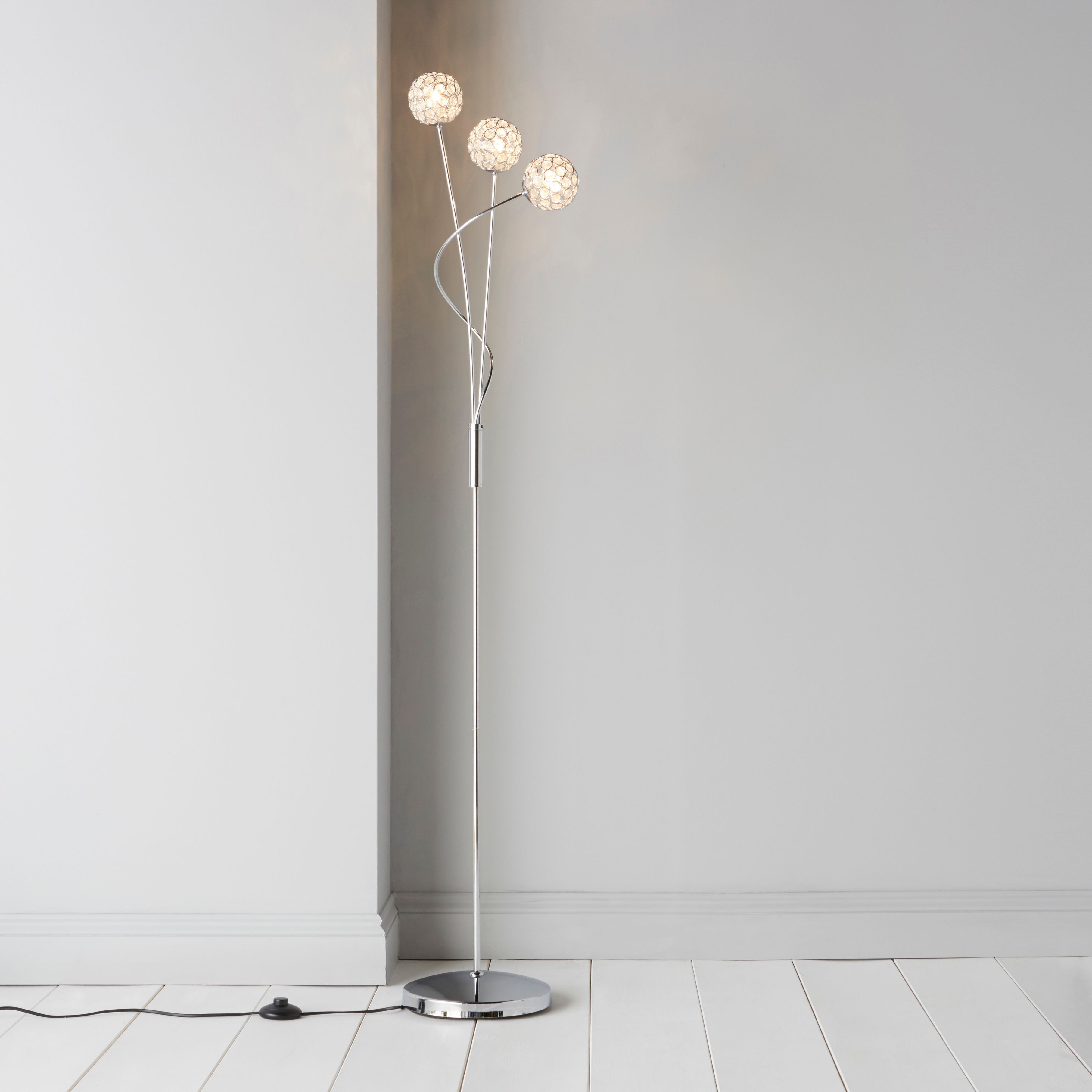 feather floor lamp b&q