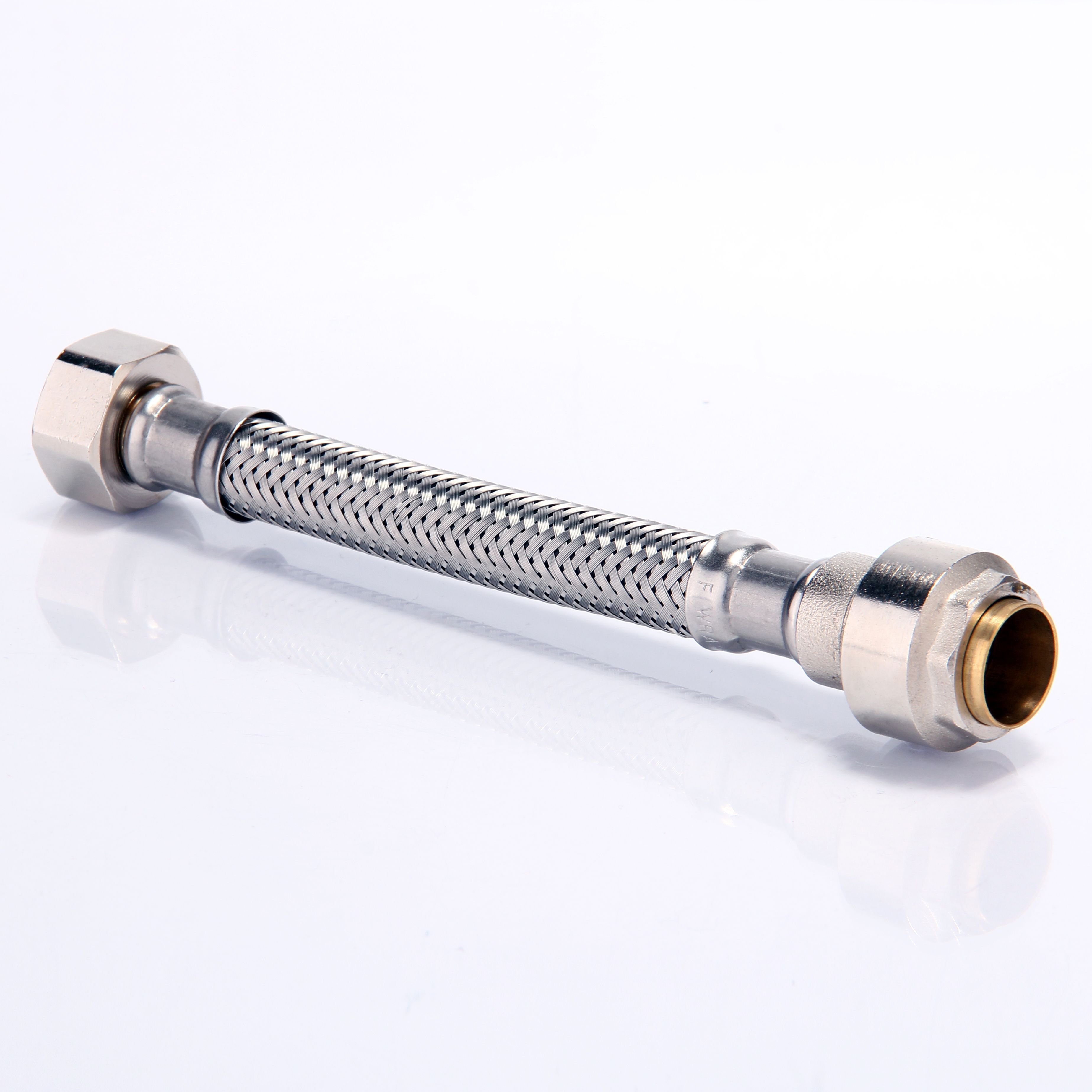 Plumbsure Flexible tap connector, (Dia)15mm (Dia)½" (L)150mm