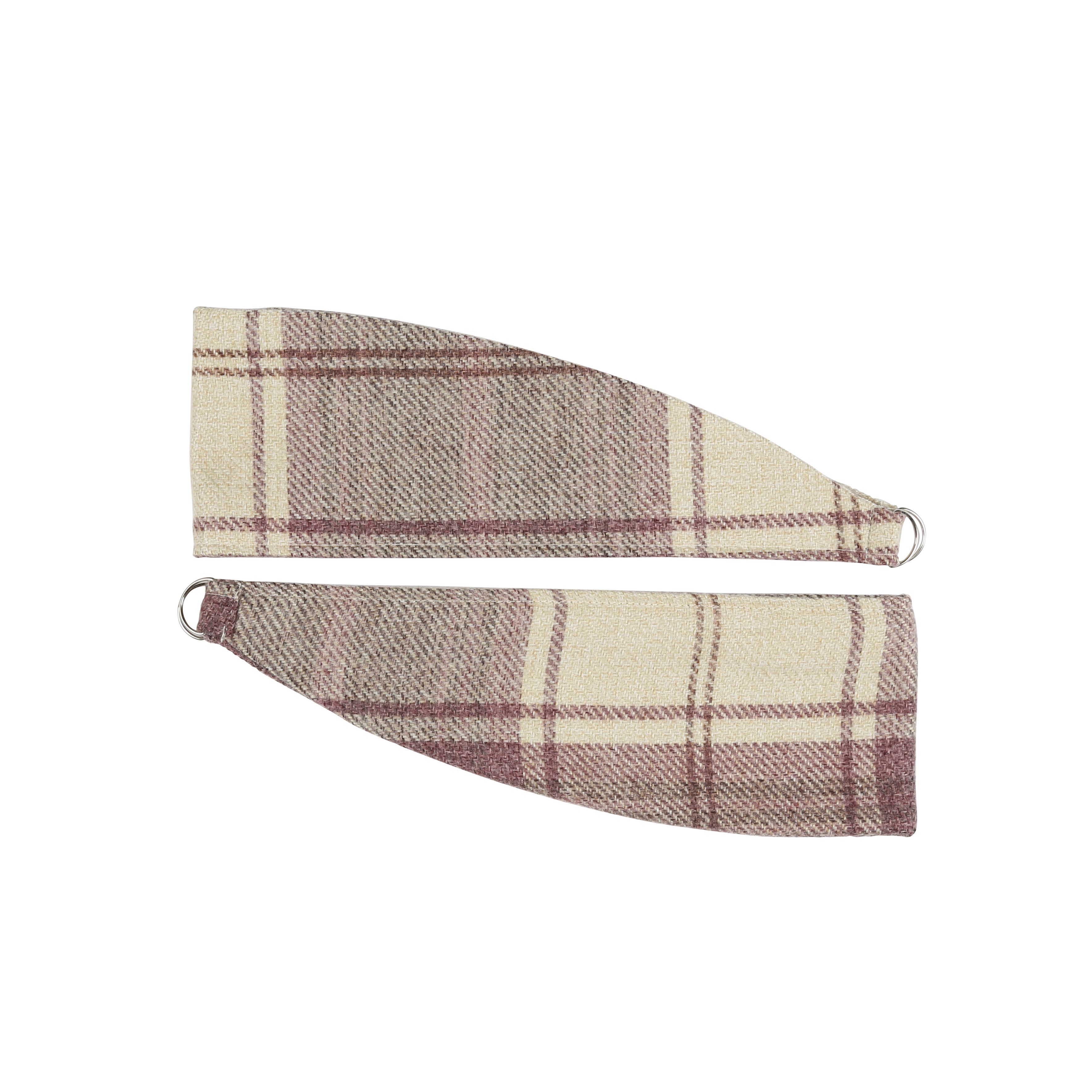 Esmeralda Purple Check Curtain Tie Pack Of 2 Departments Diy