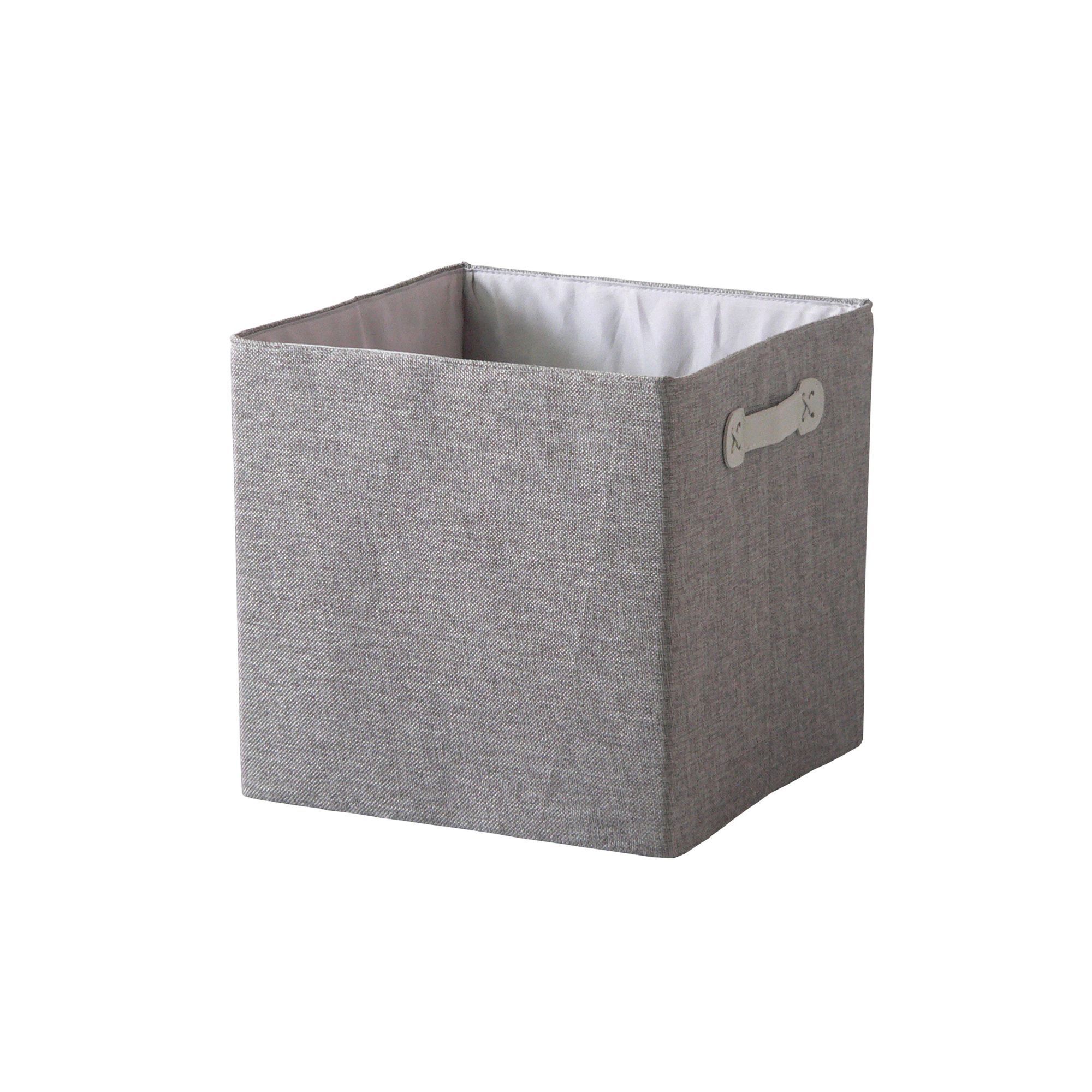 Light Duty Grey 29L Fabric Small Foldable Storage Box | Departments ...