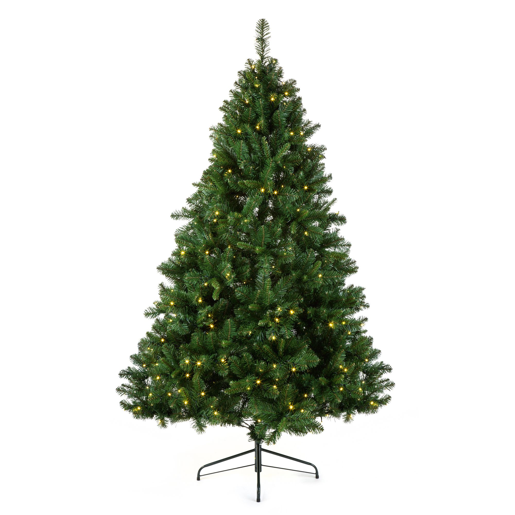 6ft 10in Oregon Pine Pre-lit artificial Christmas tree | Departments ...