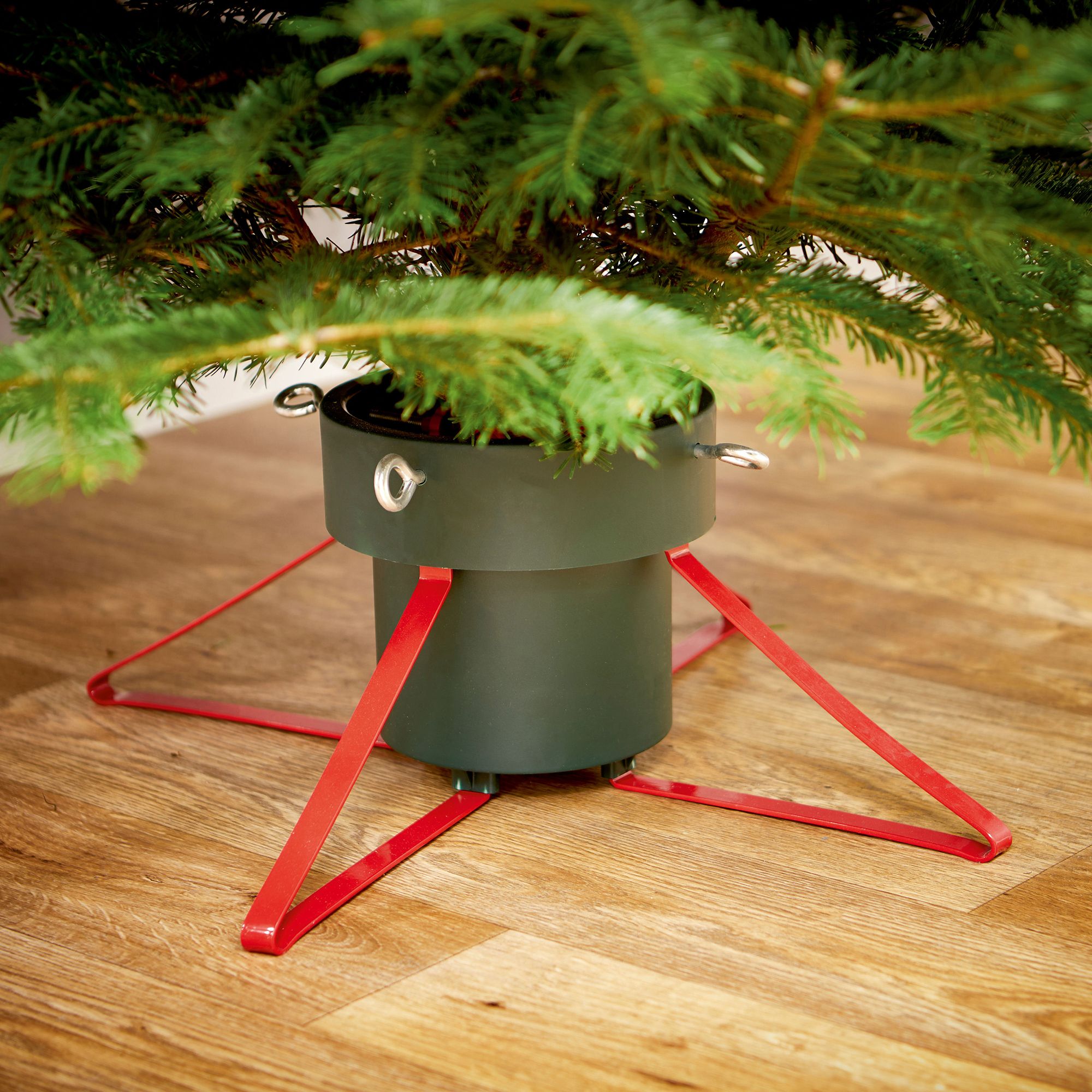 Metal & plastic 46cm Christmas tree stand Departments DIY at B&Q