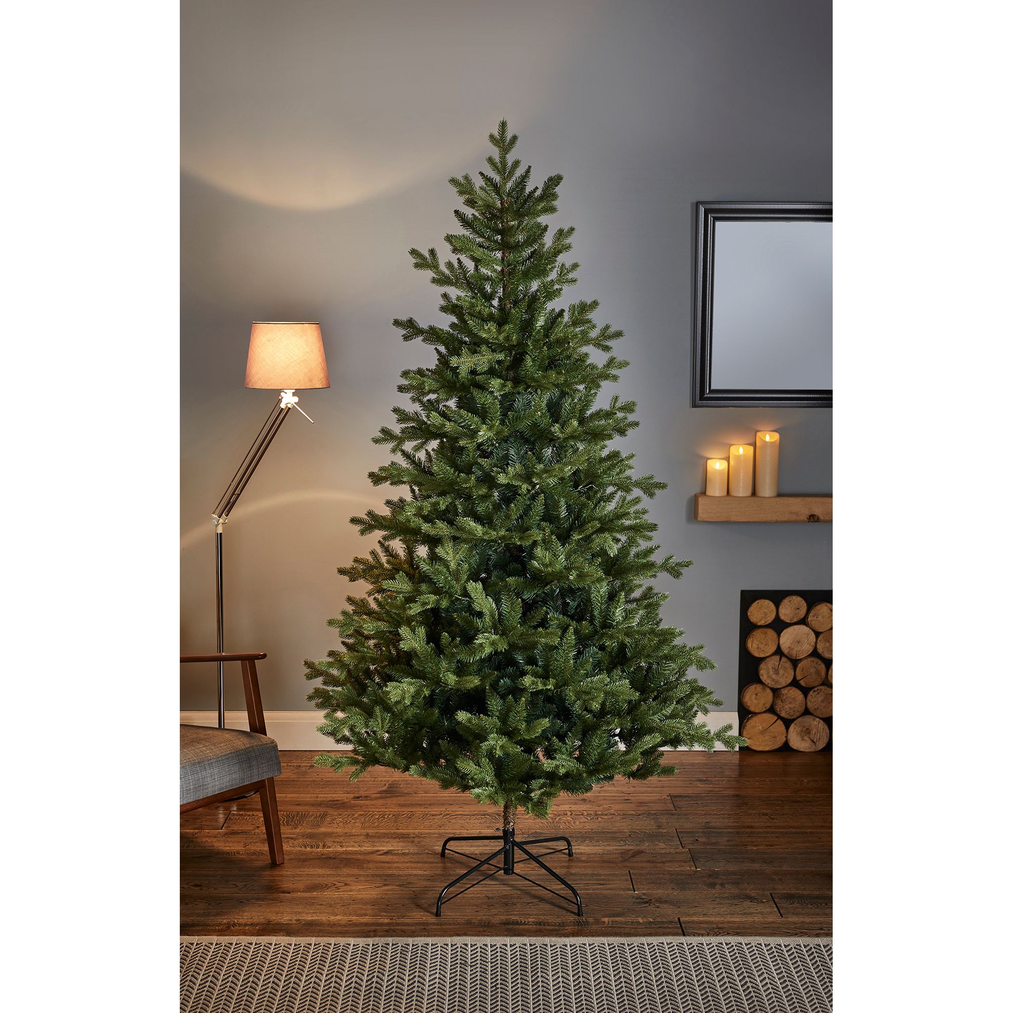 7ft Elsie Pine Artificial Christmas Tree Departments Diy At B Q