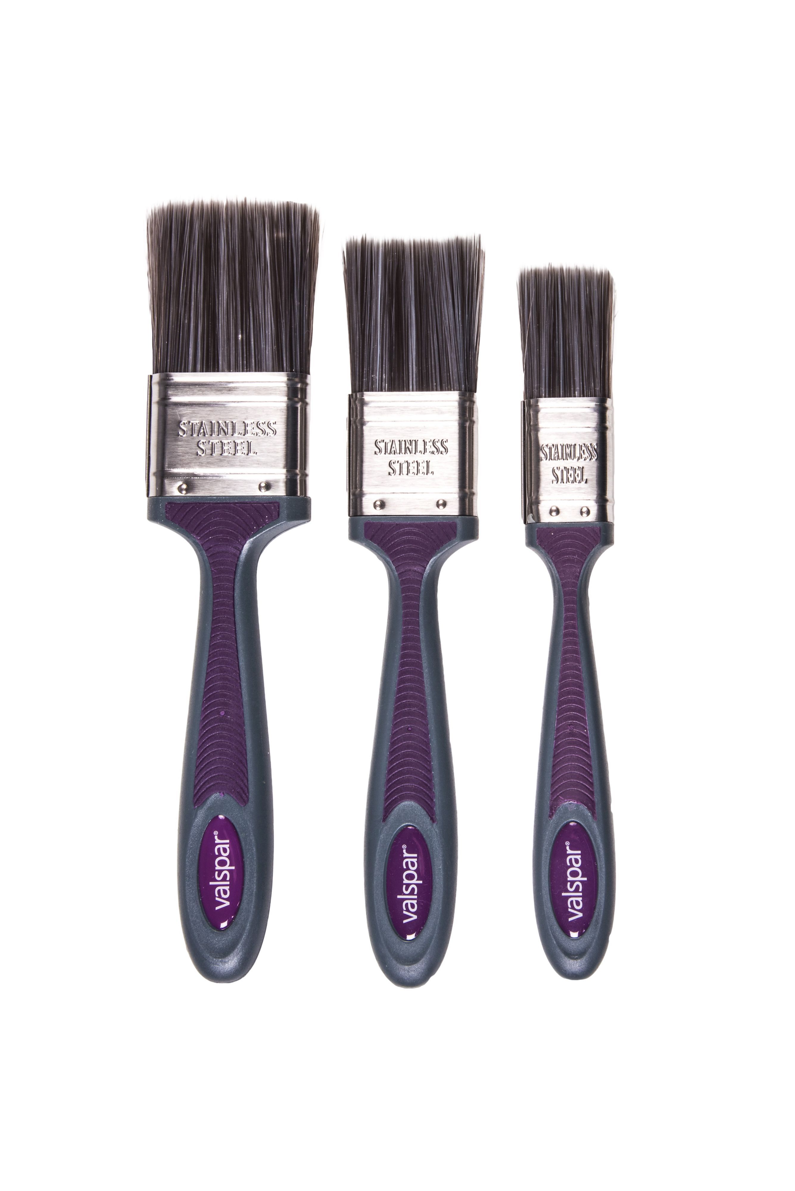 Valspar Soft tipped Paint brush (W)1,1.5,2", Pack of 3 Departments