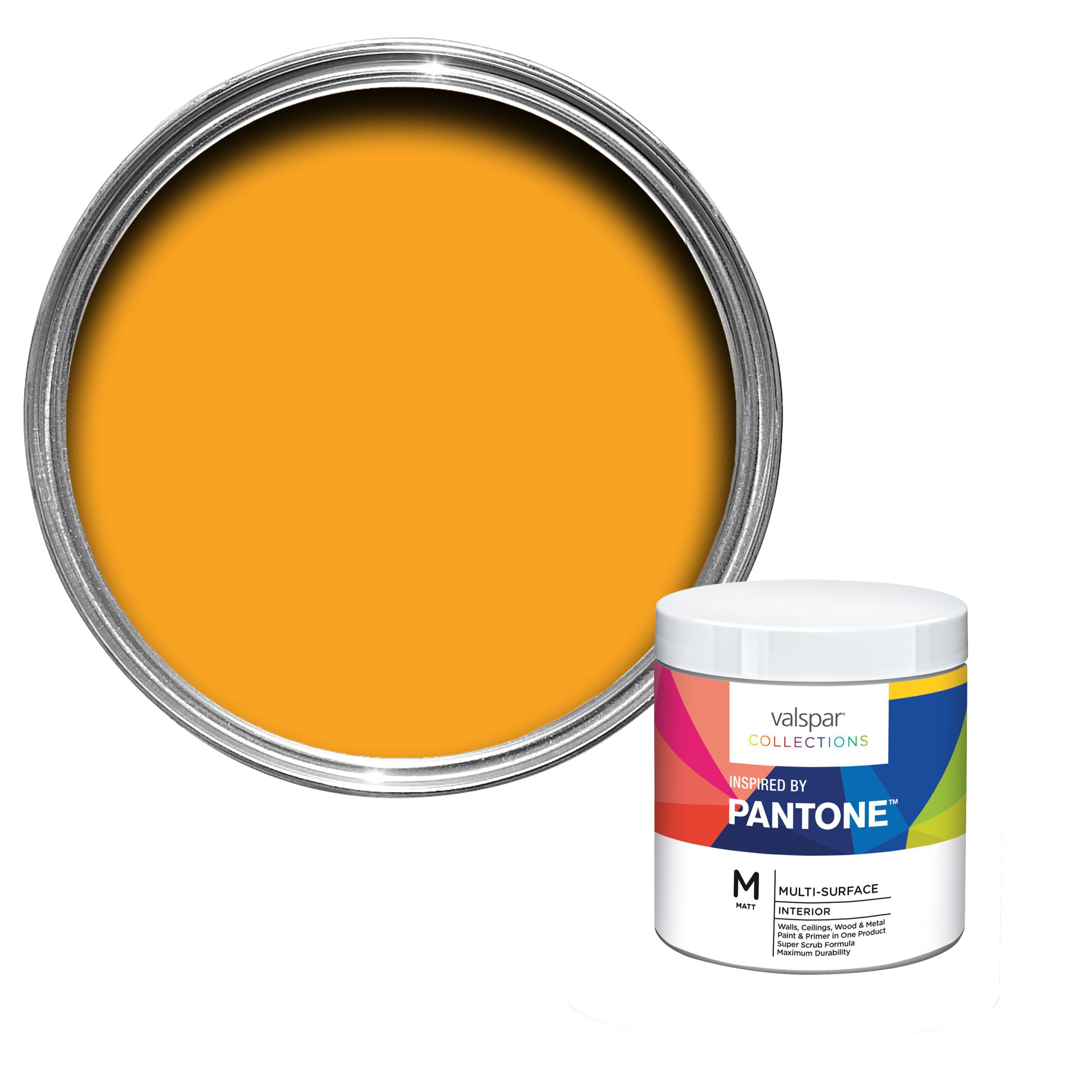 Valspar Marigold Matt Paint Base 0 24l Departments Diy At B Q