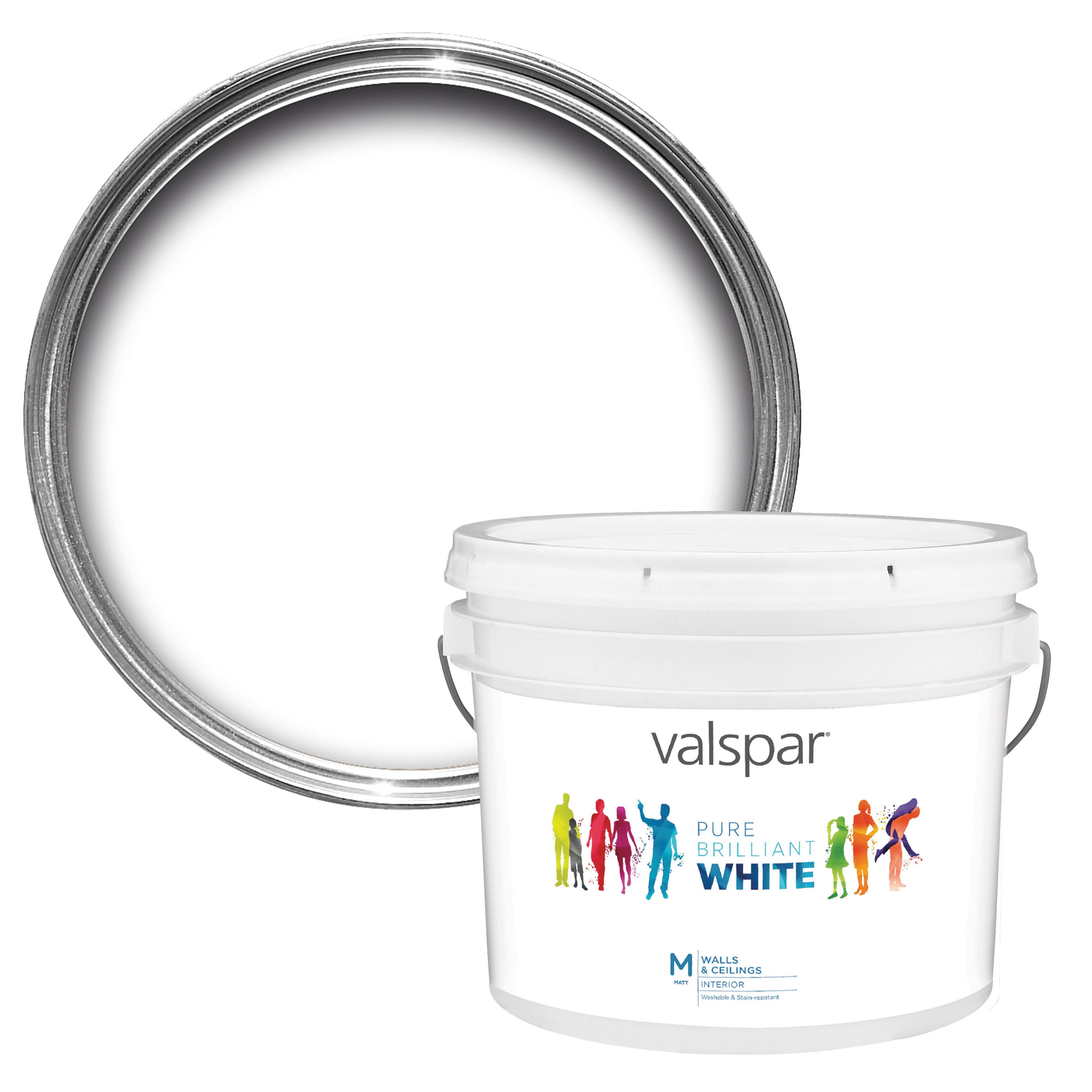 Valspar Pure Brilliant White Matt Emulsion Paint 10l Departments Diy At B Q