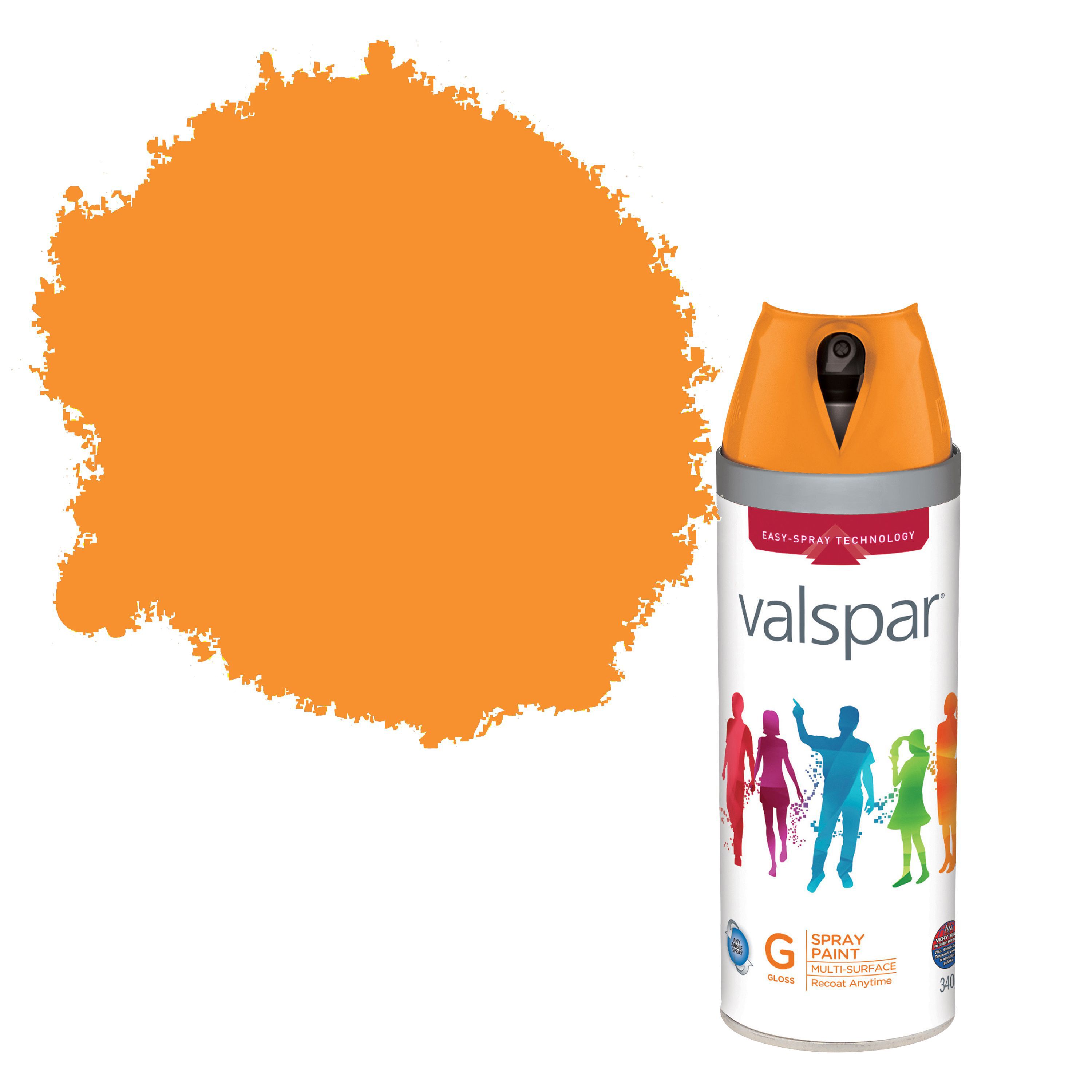 Valspar Interior & Exterior Island Orange Gloss Spray Paint 400ml