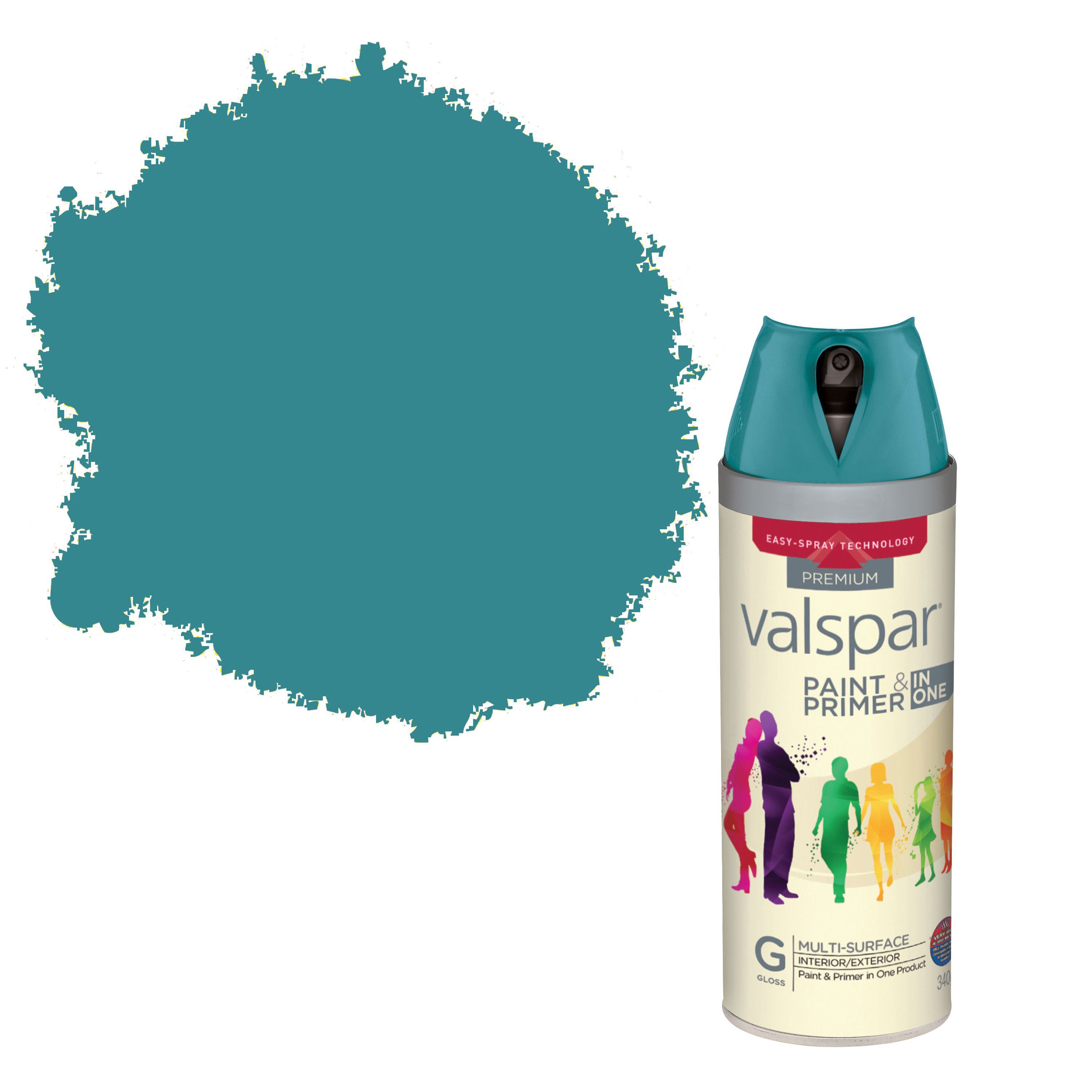 Valspar Premium Tropic Oasis Gloss Spray Paint 400 ml Departments