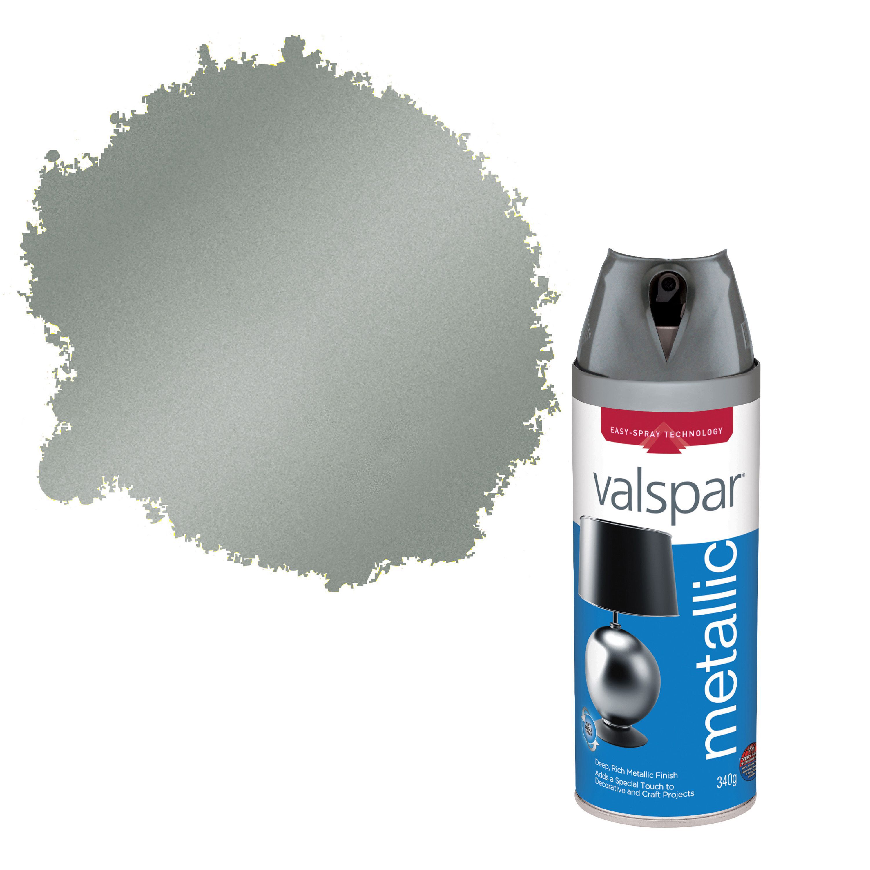 Valspar Pewter Metallic Spray Paint 400 Ml Departments Diy At B Q