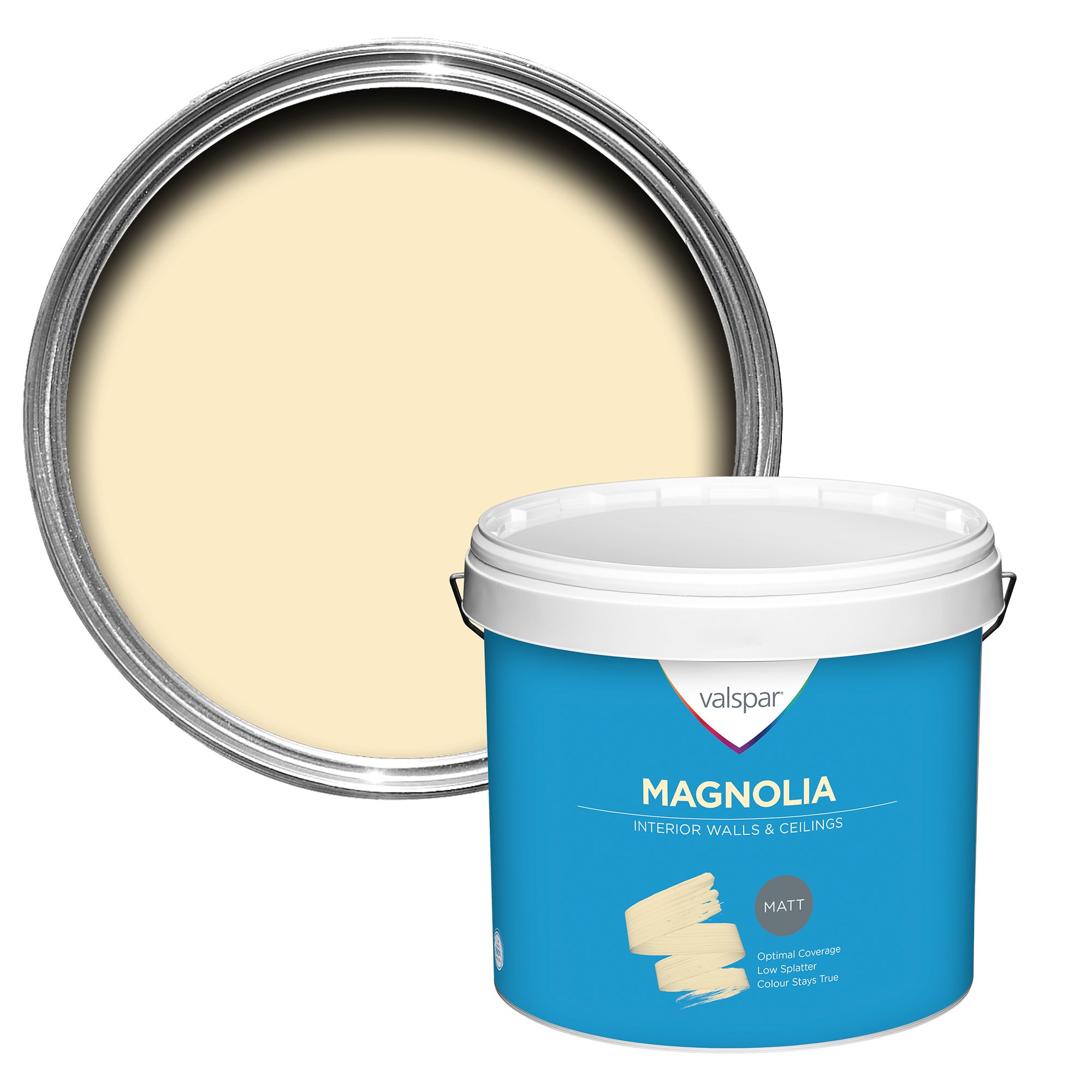 Valspar Trade Trade Magnolia Matt Wall & Ceiling Paint 10L ...