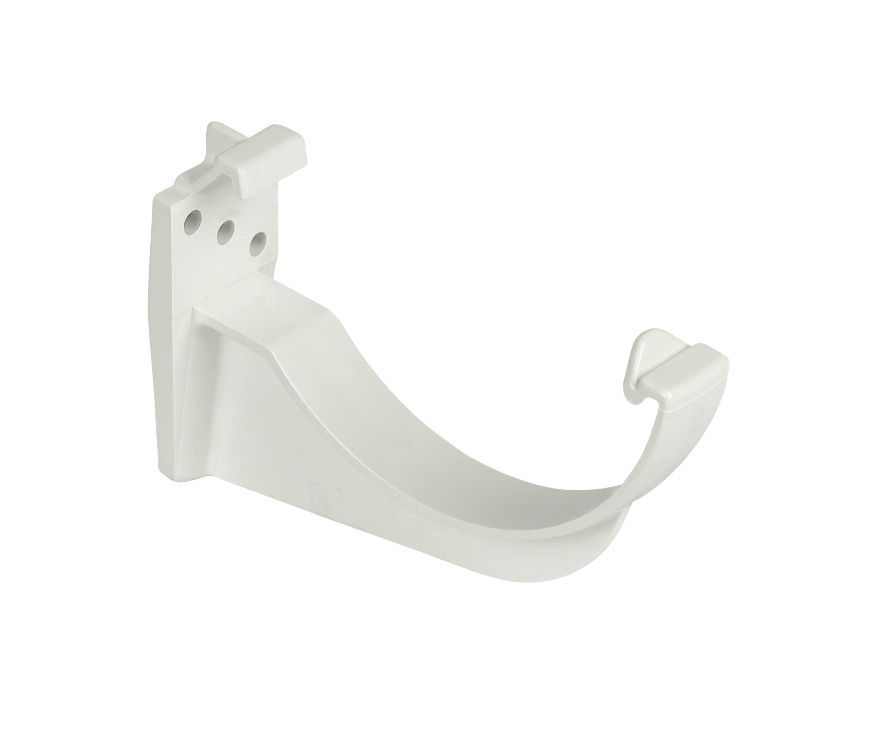 FloPlast Half round Gutter fascia bracket (Dia)112mm, White, Pack of 10