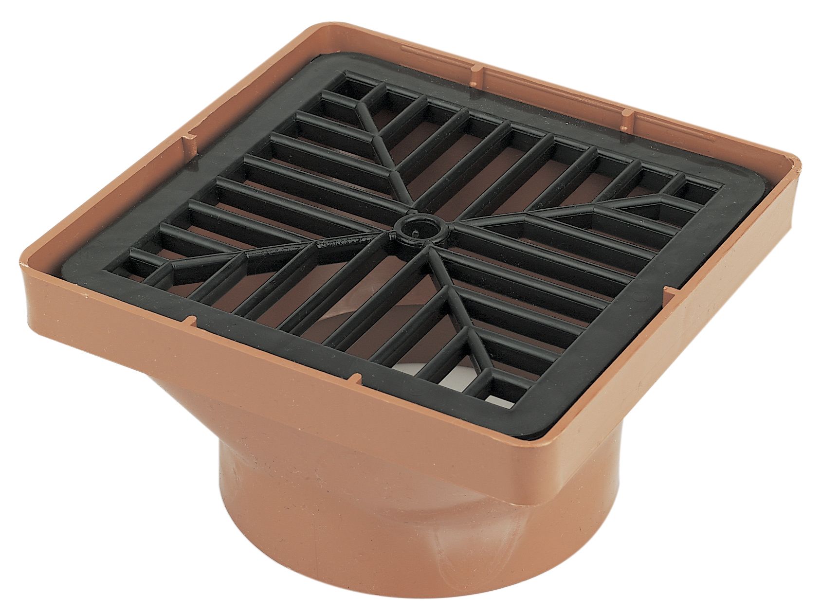 Floplast Underground Drainage Square Hopper & Grid (Dia)110mm ...