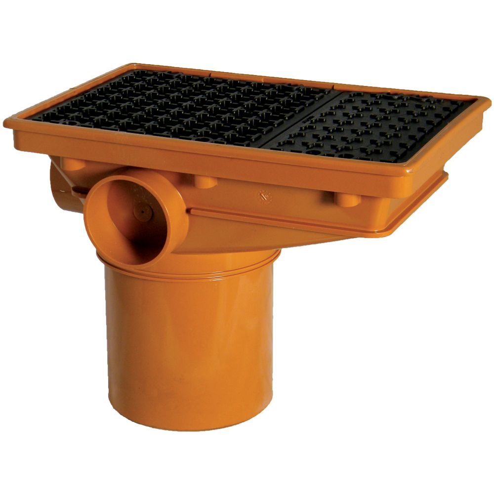 FloPlast Underground Drainage Rectangular hopper & grid (Dia)110mm
