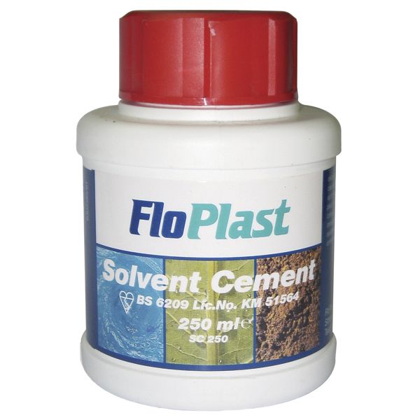 FloPlast Solvent cement, 250ml Tub Departments DIY at B&Q