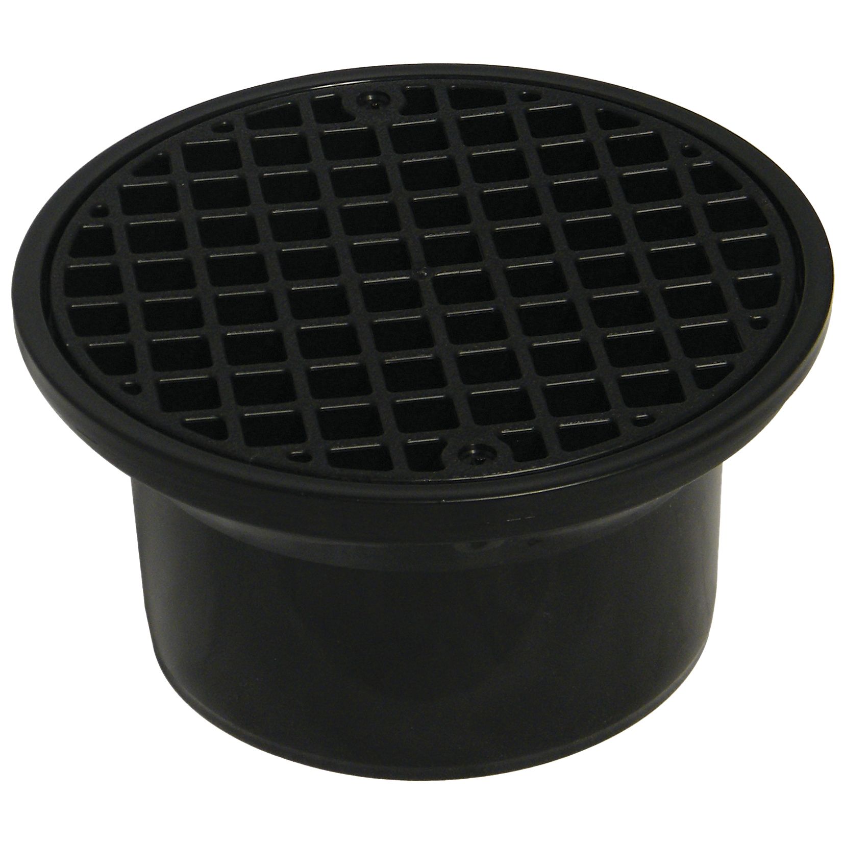 FloPlast Underground Drainage Round hopper & grid (Dia)215mm, Black ...