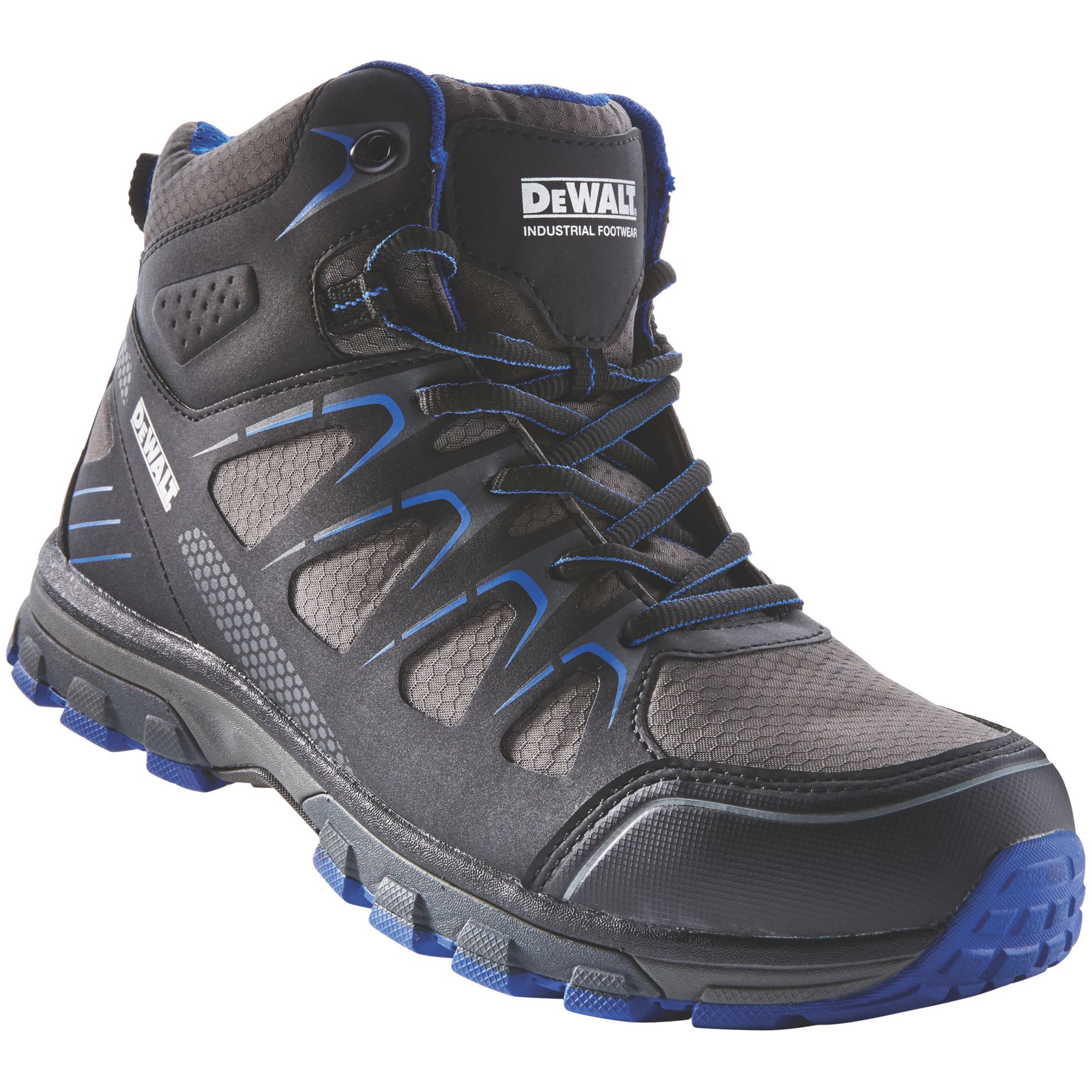 DeWalt Oxygen Black & blue Trainer boot, Size 10 Departments DIY at B&Q