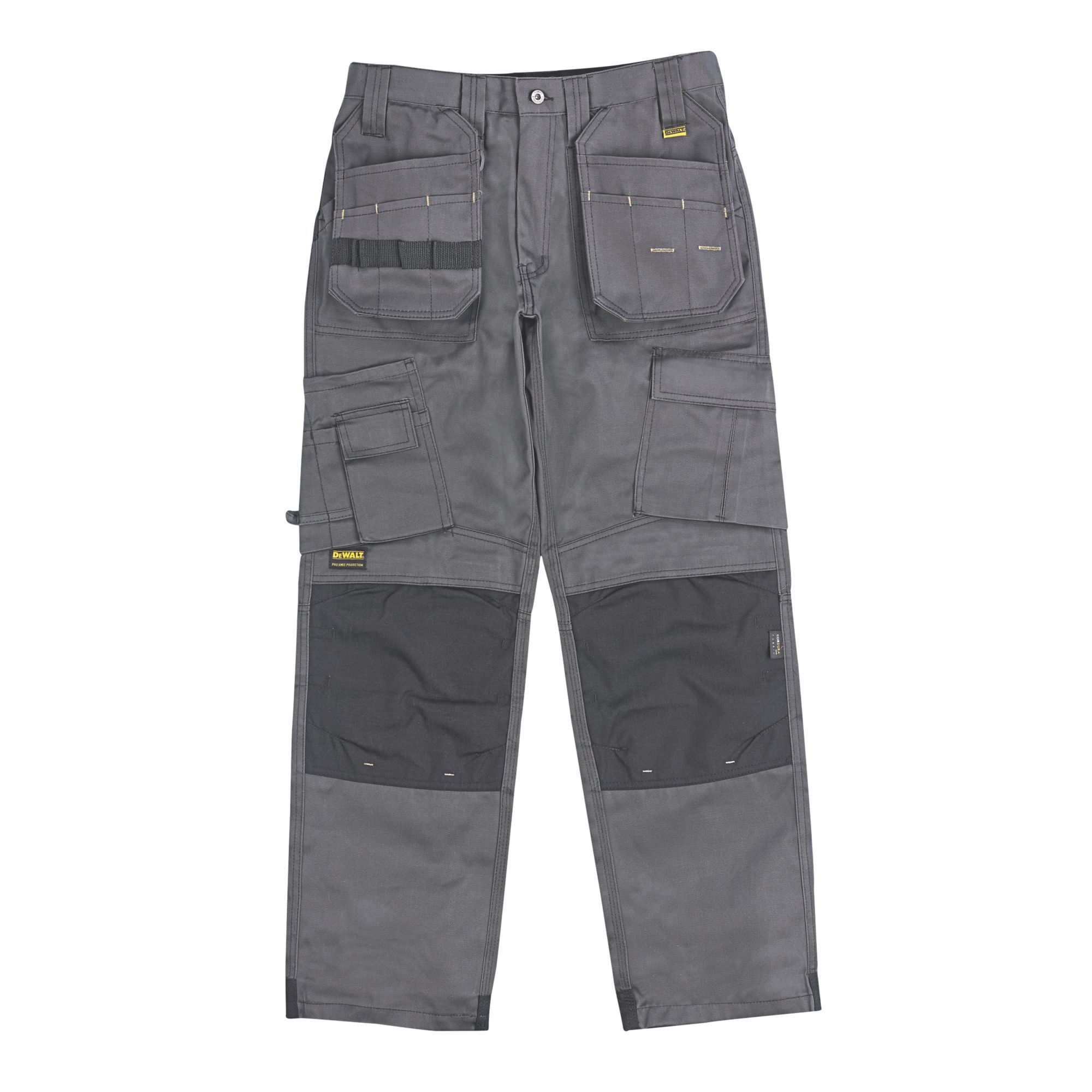 DeWalt Pro Tradesman Black & grey Trousers, W32