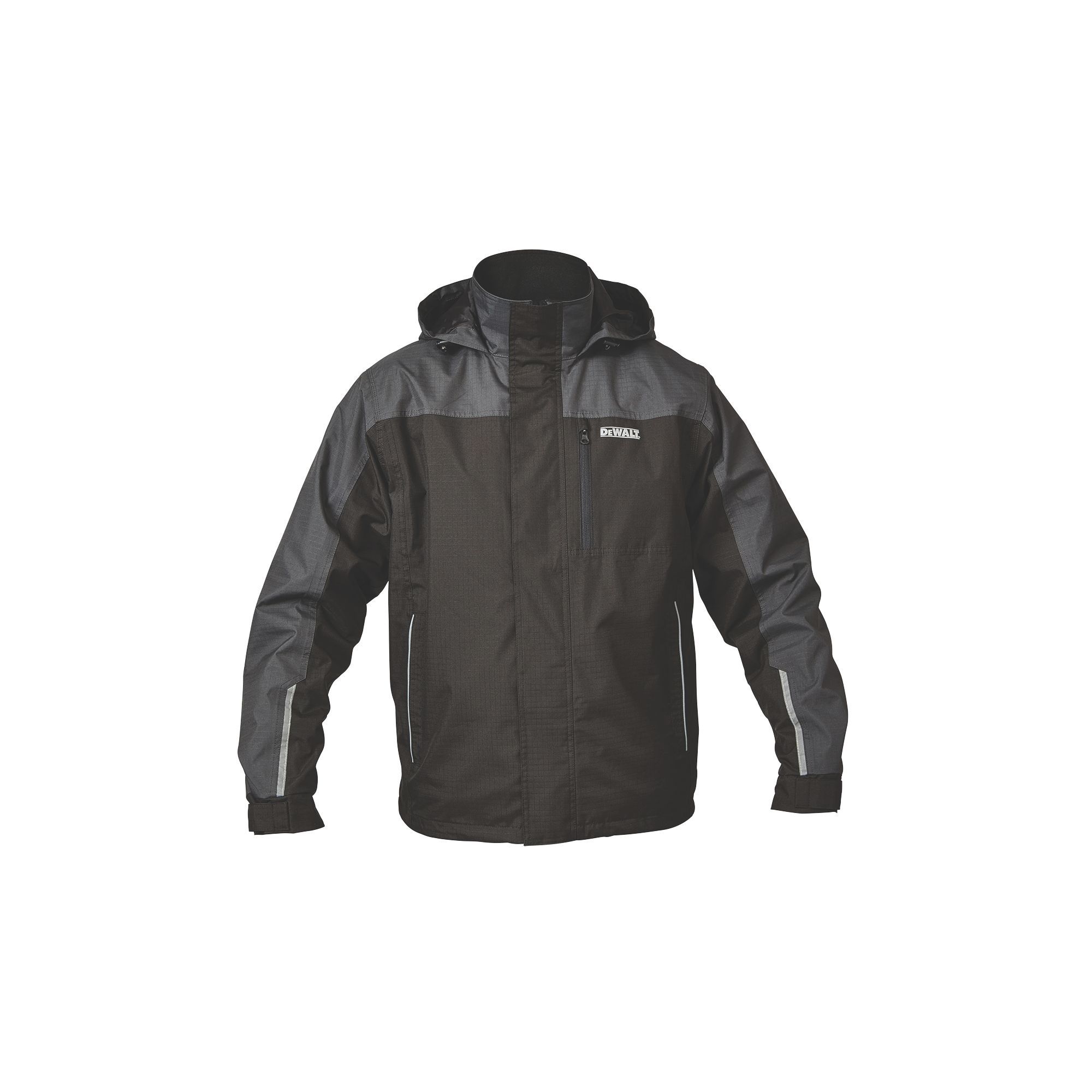 DeWalt Storm Black Waterproof Jacket Medium | Departments | DIY at B&Q