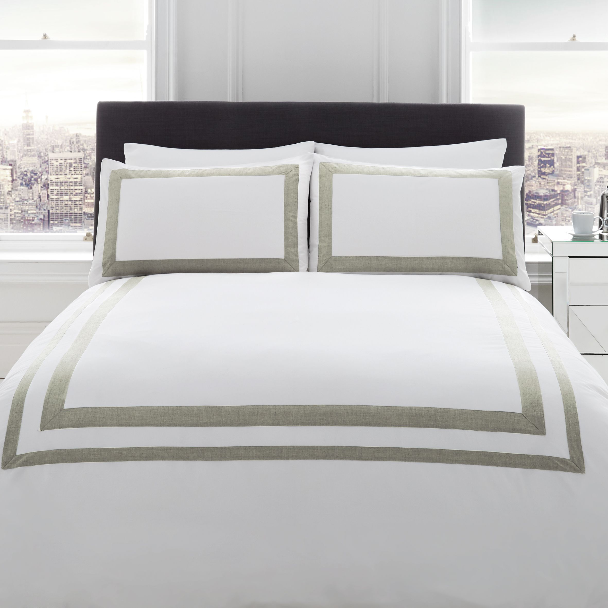 Signature Norada Border stripe White Single Bed set Departments DIY