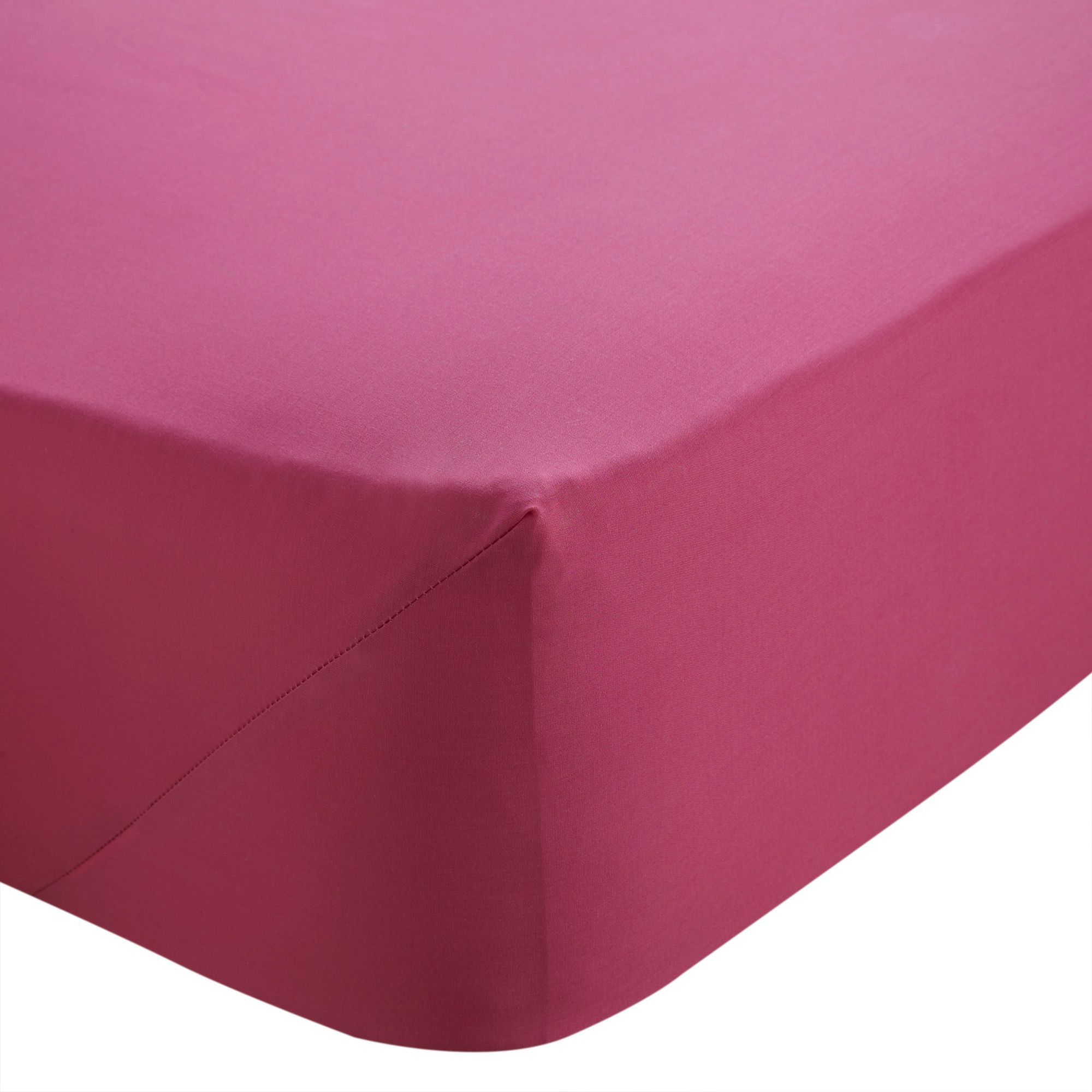 Chartwell Hot pink King size Fitted sheet Departments DIY at B&Q