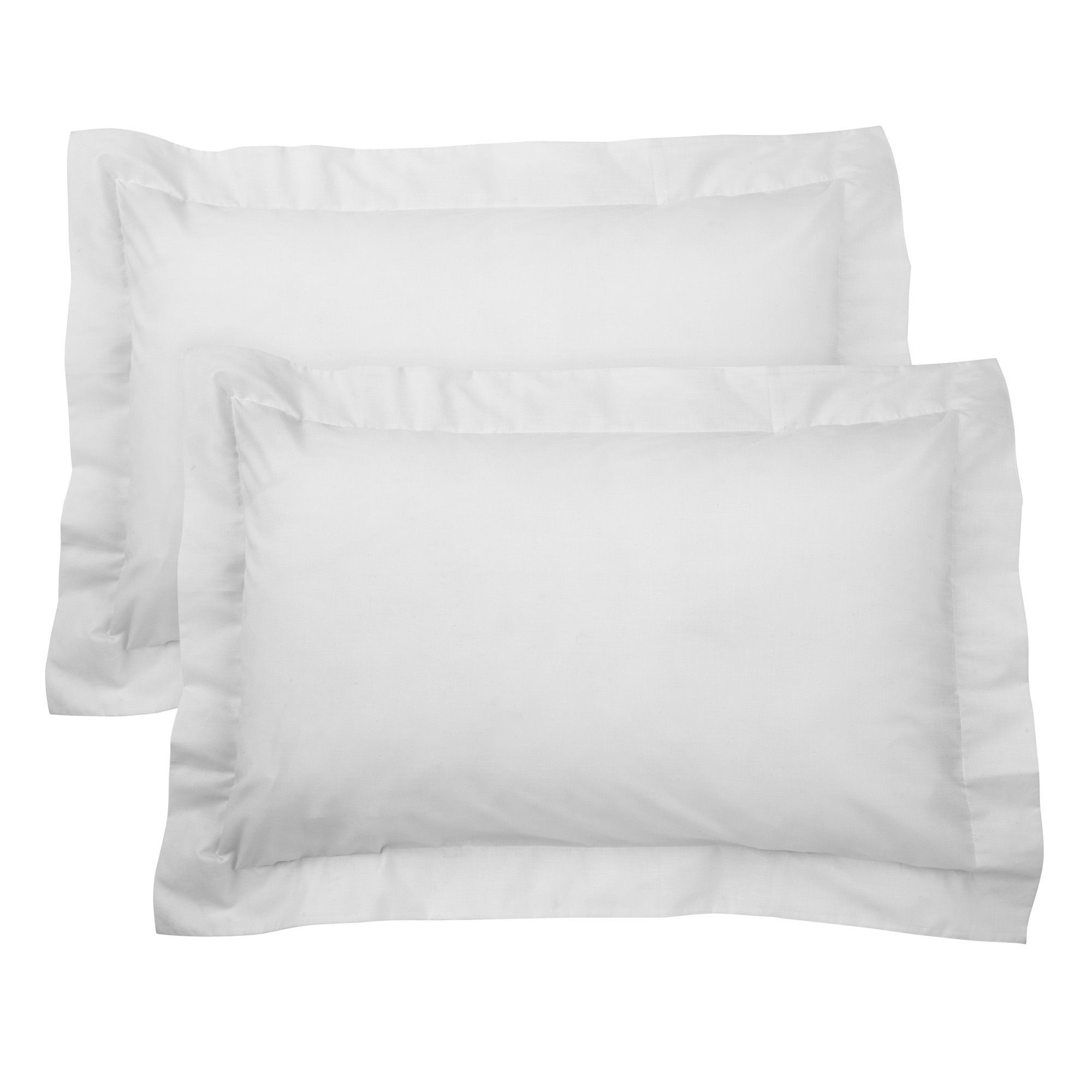 Chartwell Plain Oxford White Pillow case, Pack of 2 Departments DIY