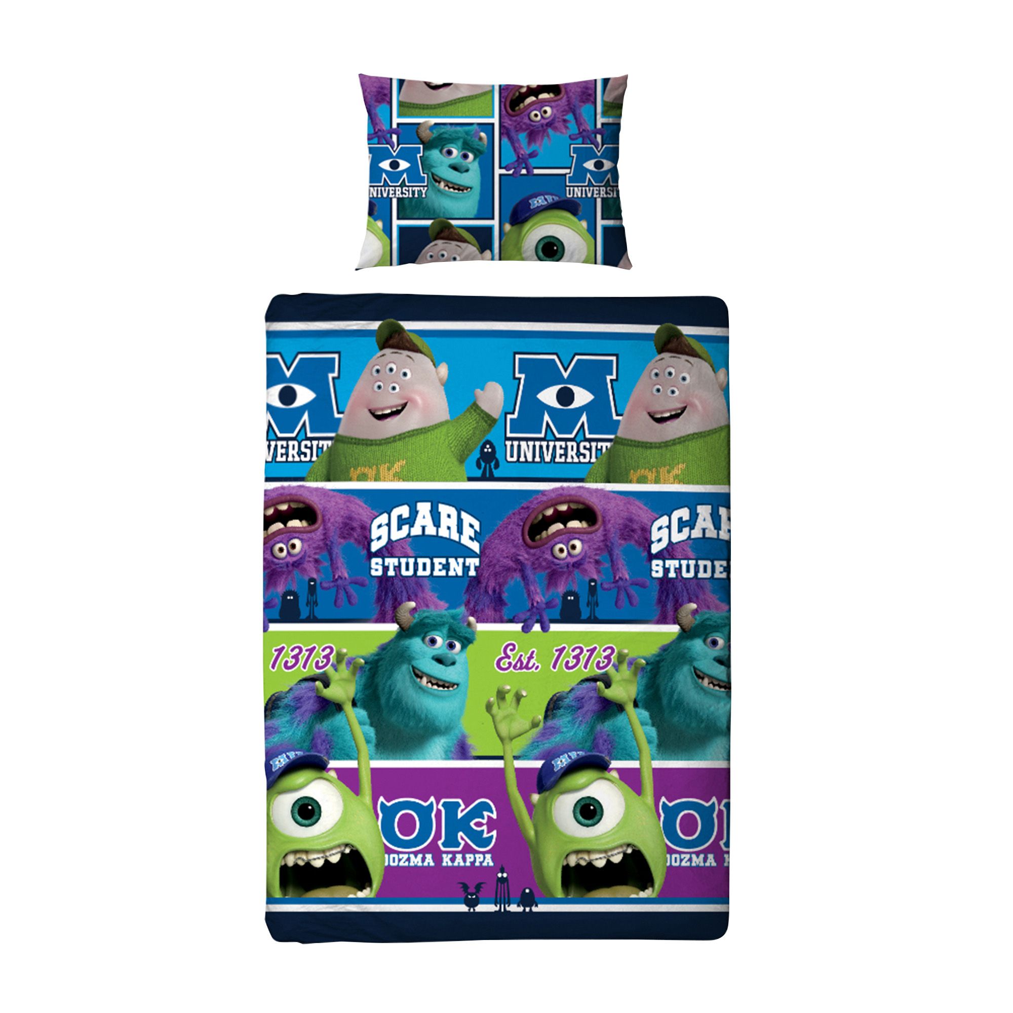 Disney Monsters Inc Monsters University Blue Green Purple