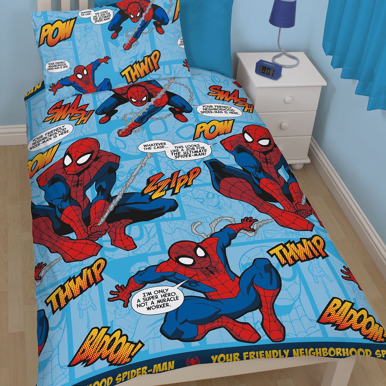 Marvel Spiderman Spiderman Multicolour Single Children's Duvet Set