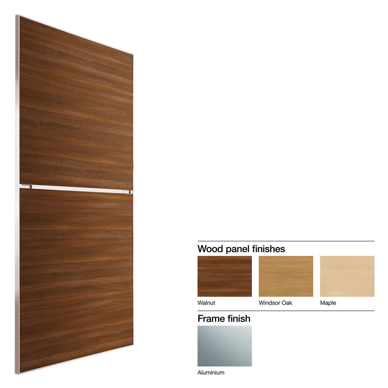 Made To Measure Minimalist 2 Panel Wood Effect Sliding Wardrobe