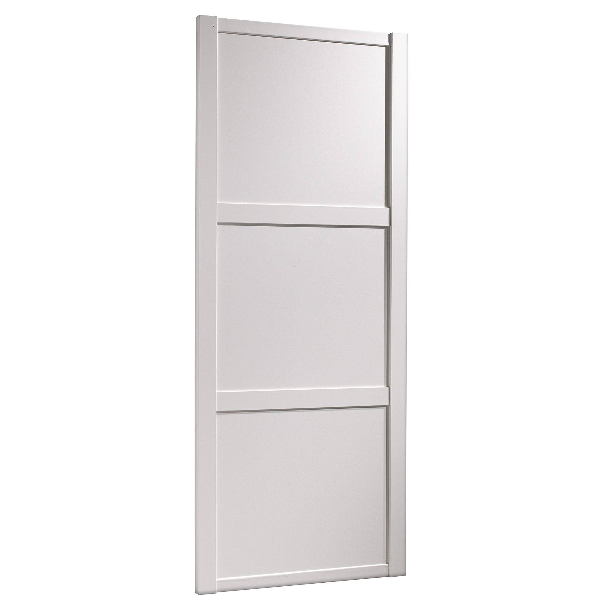 Shaker White Panel Effect Sliding Wardrobe Door H 2220 Mm W 762mm Departments Diy At B Q