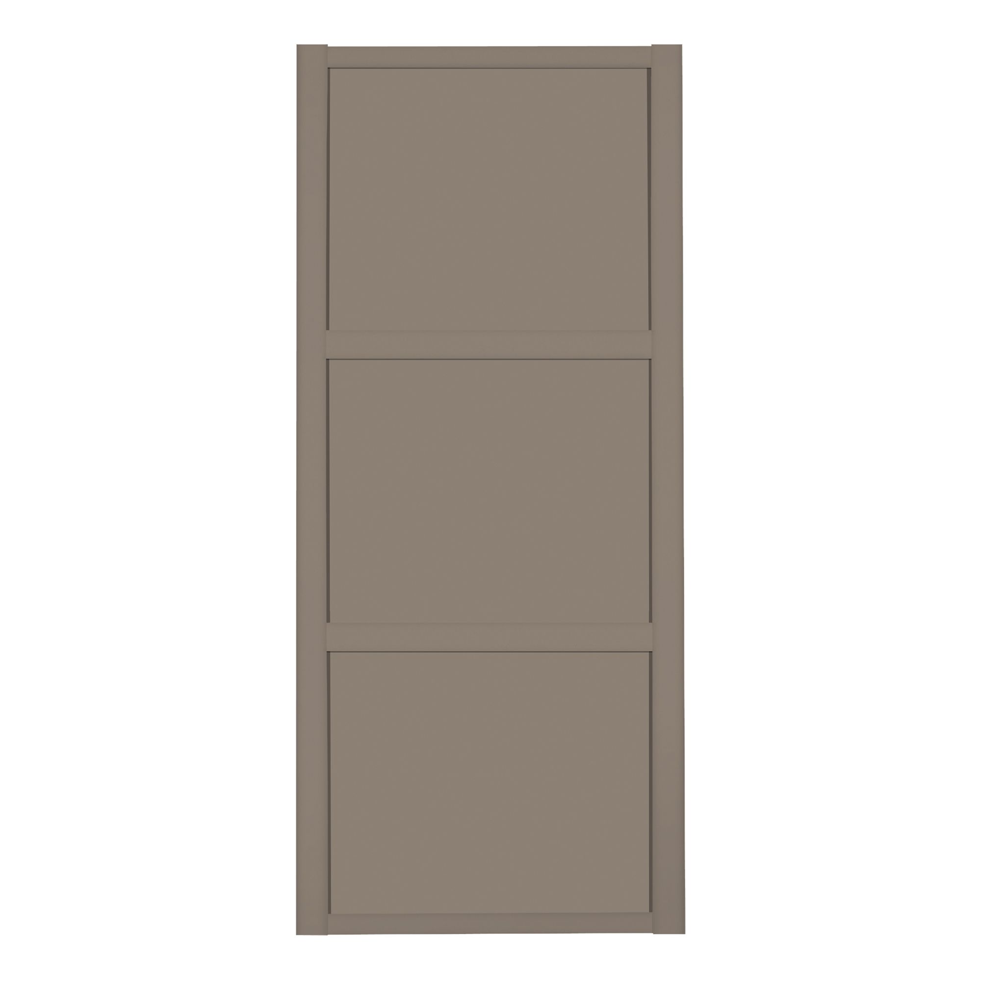 Shaker Traditional Stone grey Sliding wardrobe door (W)610mm