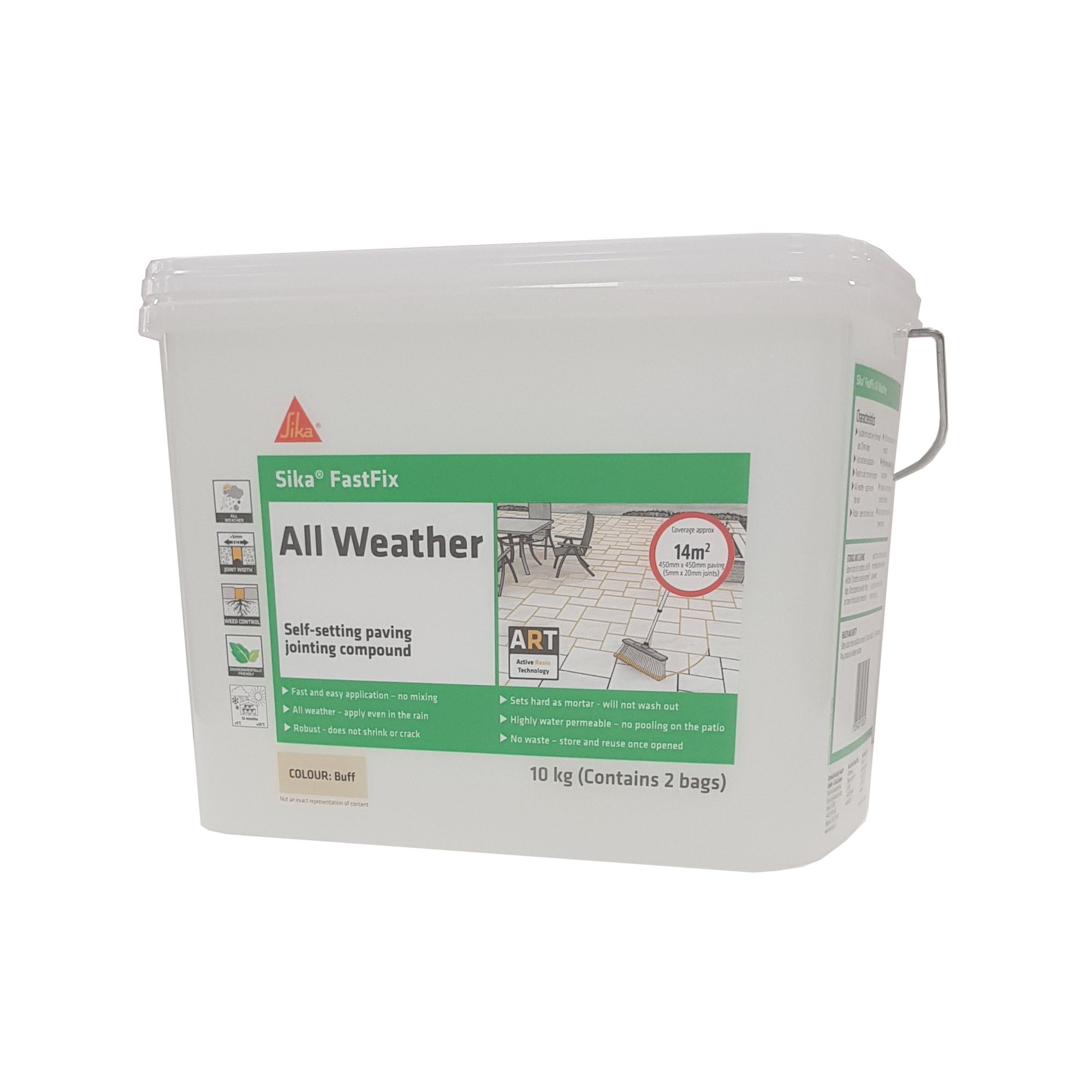 Sika FastFix Buff Paving compound (W)10kg Departments DIY at B&Q