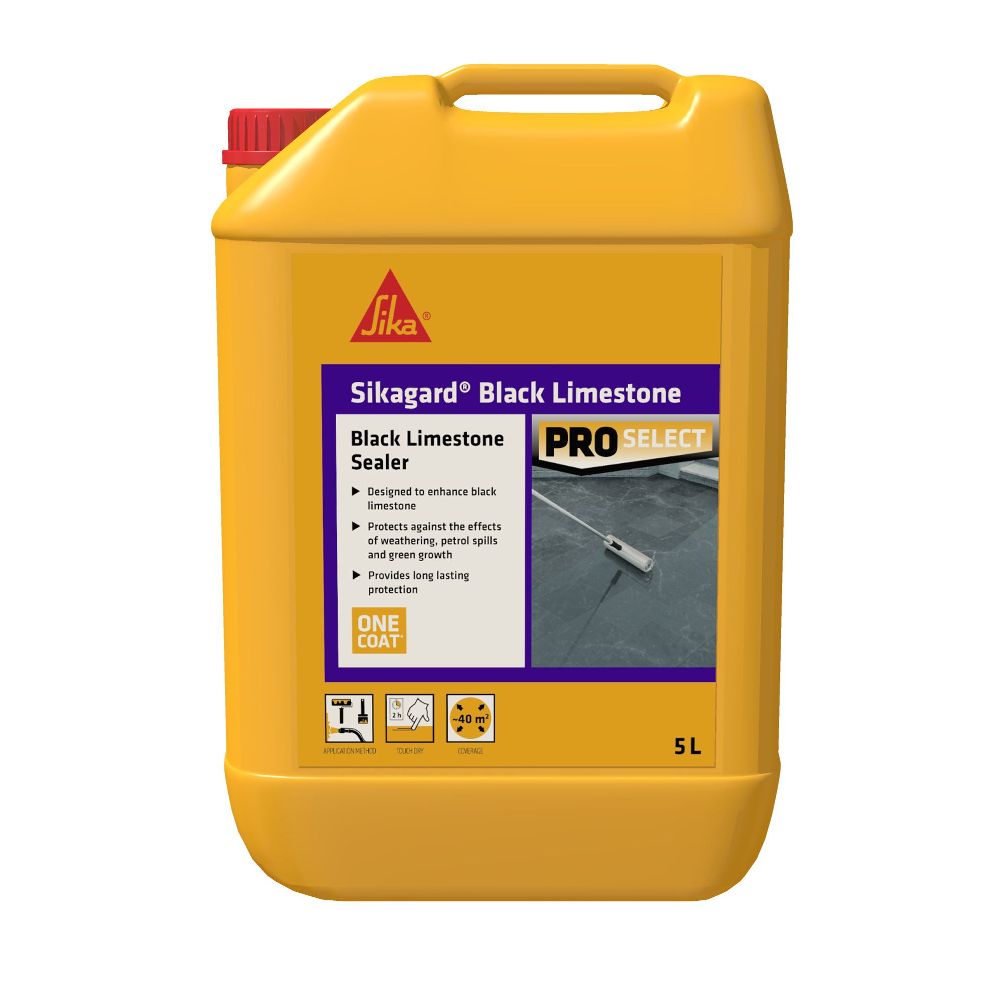 Sika Black Limestone Sealer, 5L | Departments | DIY At B&Q