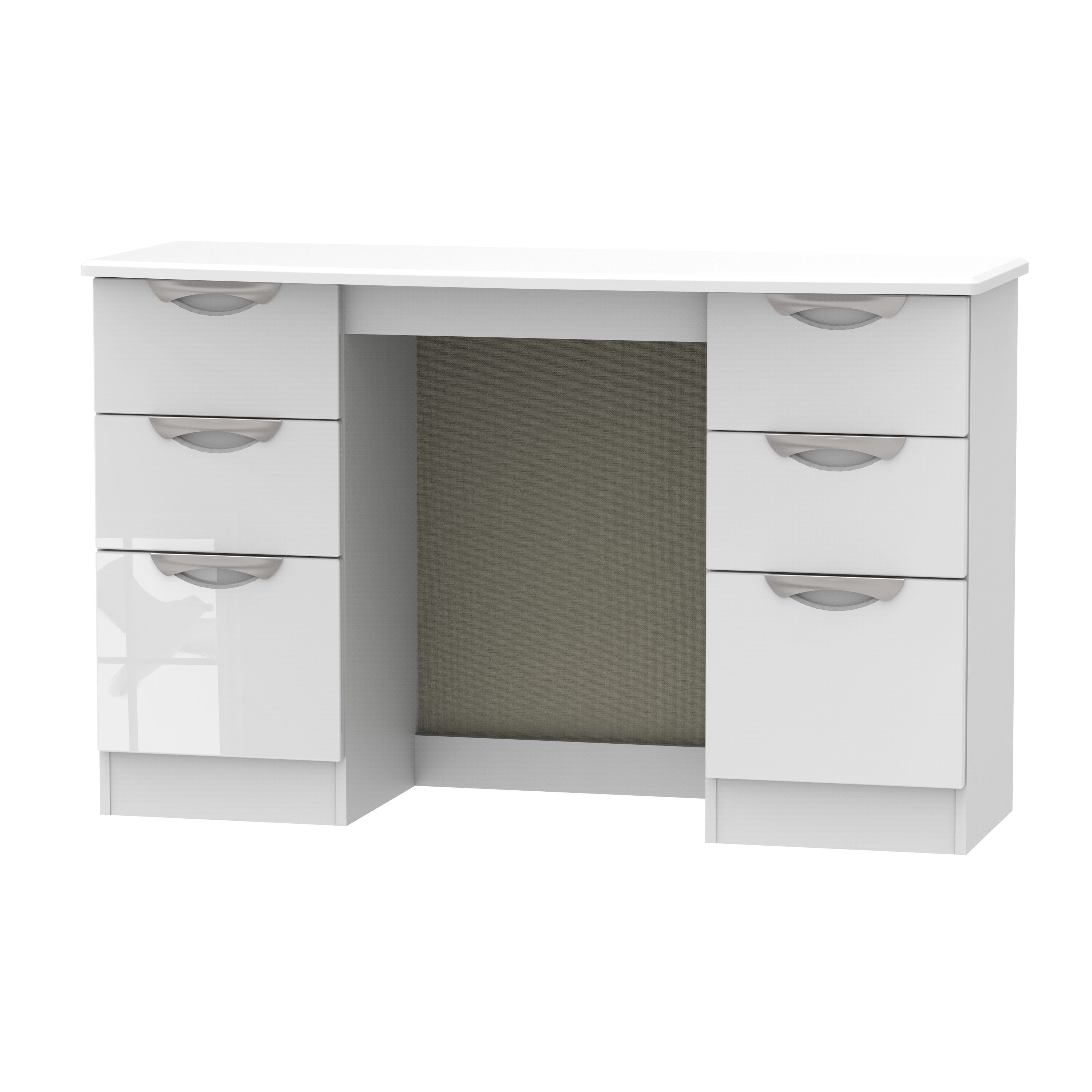 Chelsea White Gloss Desk (H)795mm (W)1275mm (D)415mm | Departments ...