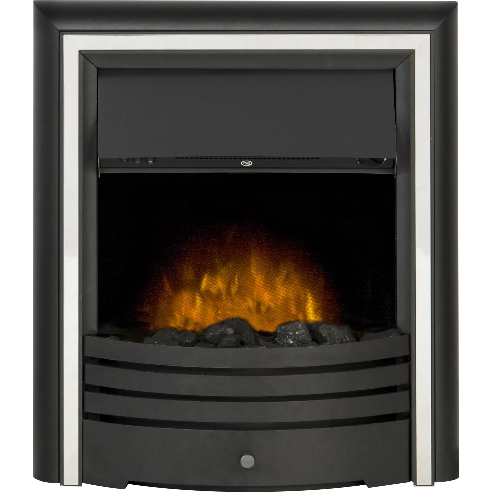 Adam Cambridge Black Led Manual Control Electric Fire